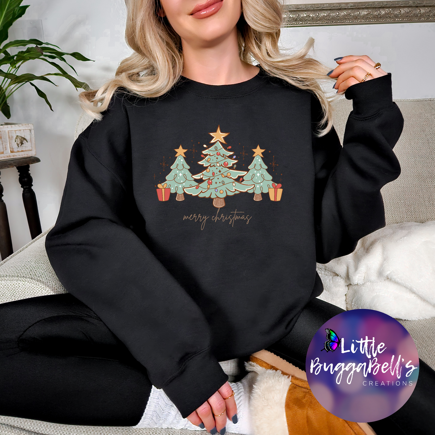 Retro Merry Christmas Sweater