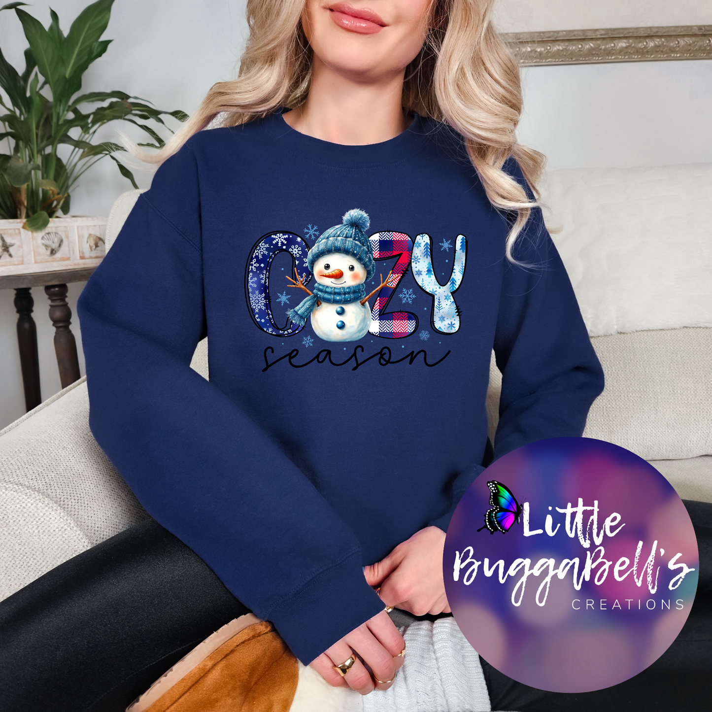 Cozy Season Snowman Sweater