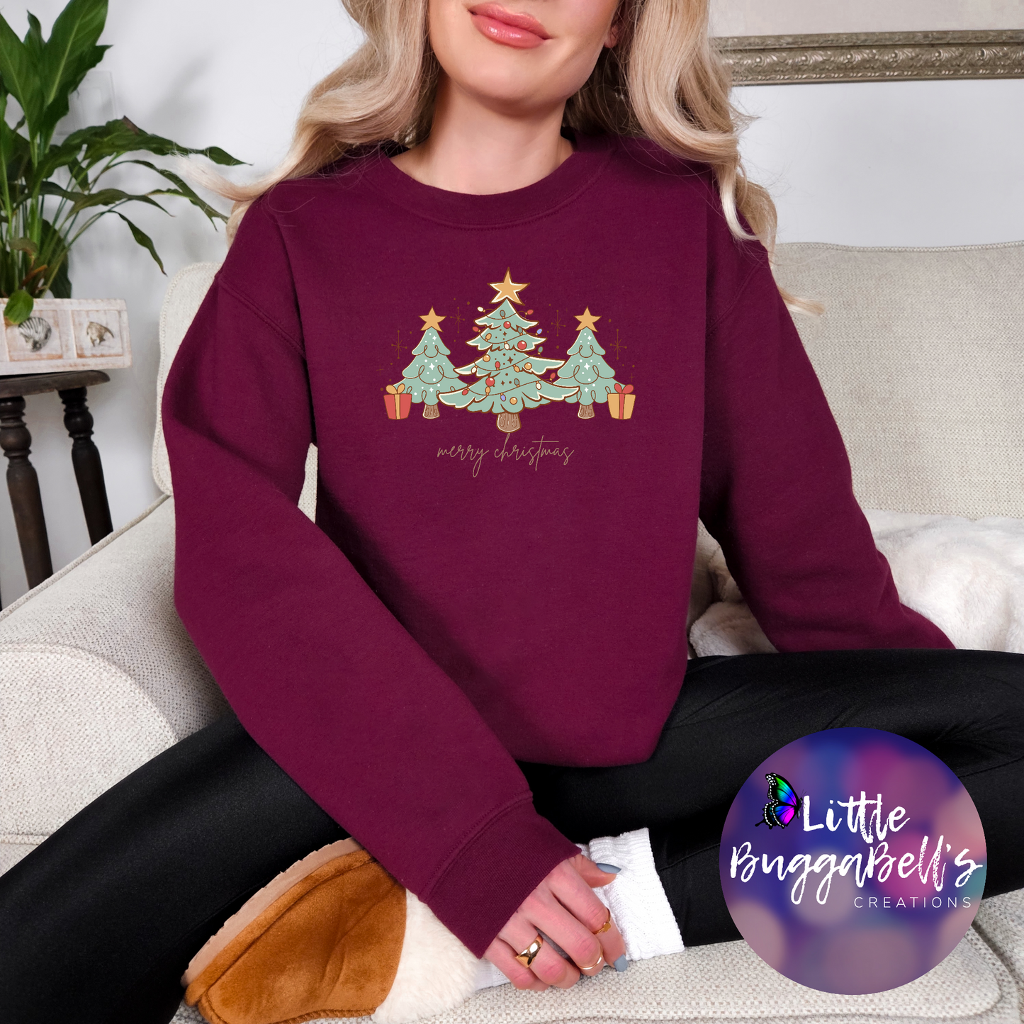 Retro Merry Christmas Sweater
