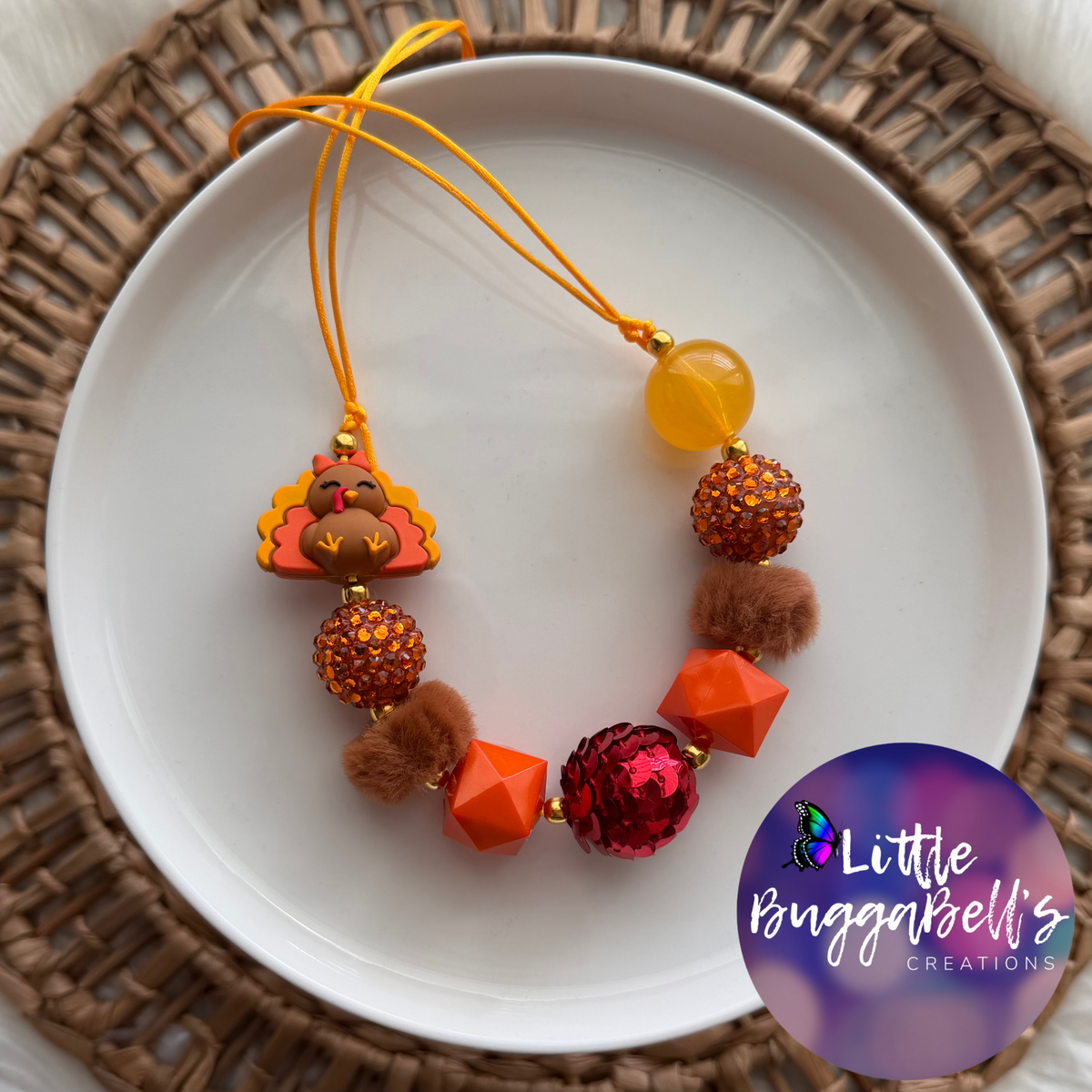 Turkey Adjustable Bubblegum Necklace
