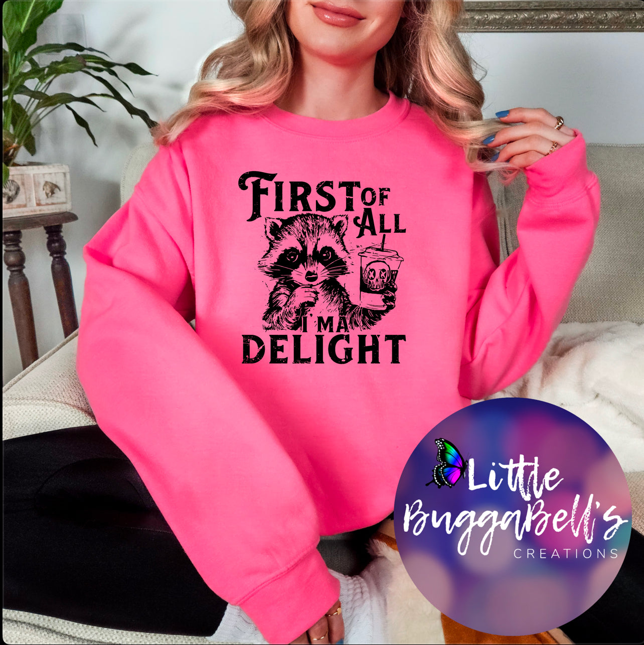 First of All Im A Delight Sweater