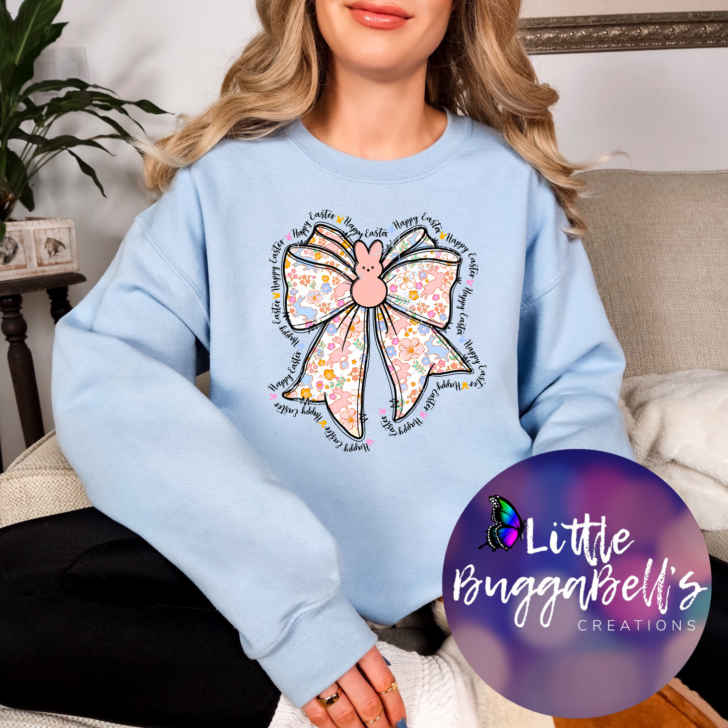 Coquette Easter Bow Sweater