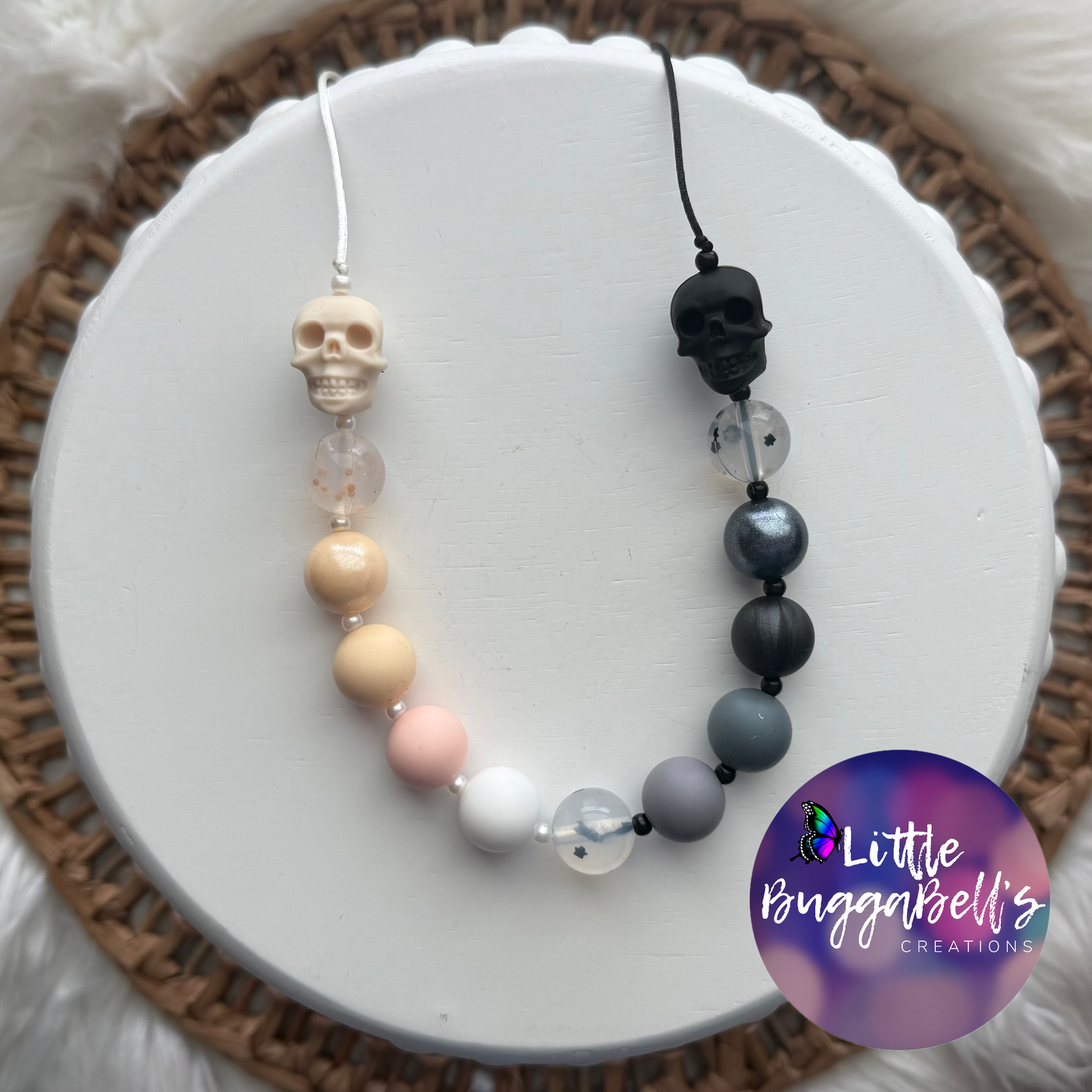 Death to Ying and Yang Silicone Necklace