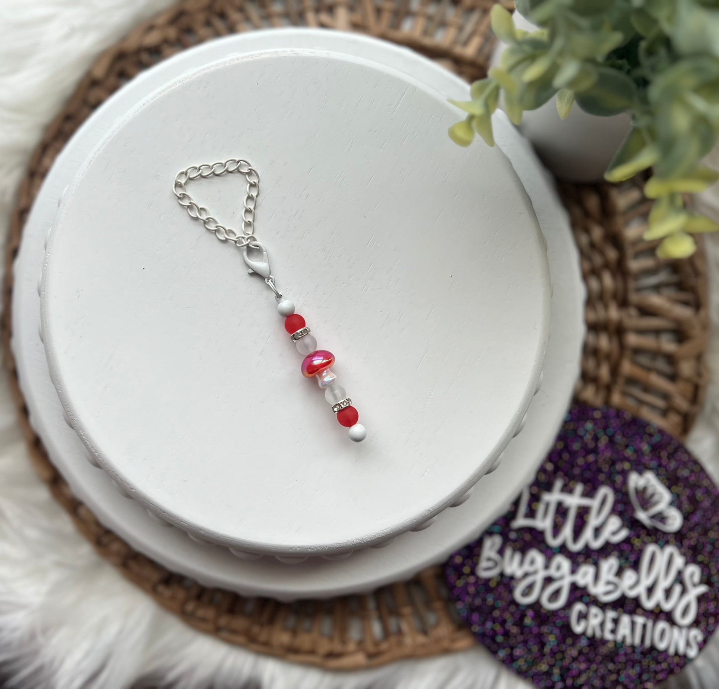 Mesmerizing Mushroom Tumbler Handle Charm