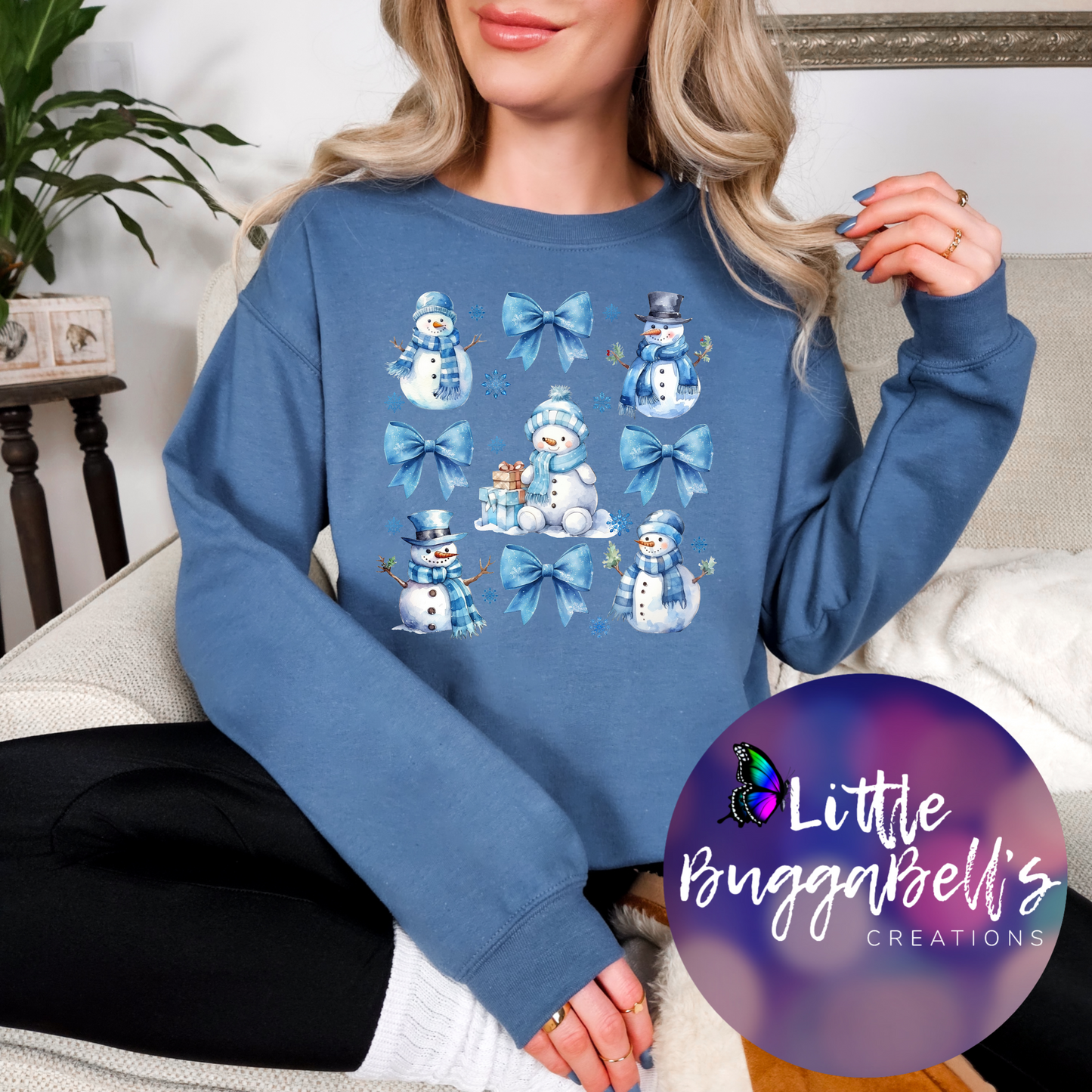Snowman Collage Sweater