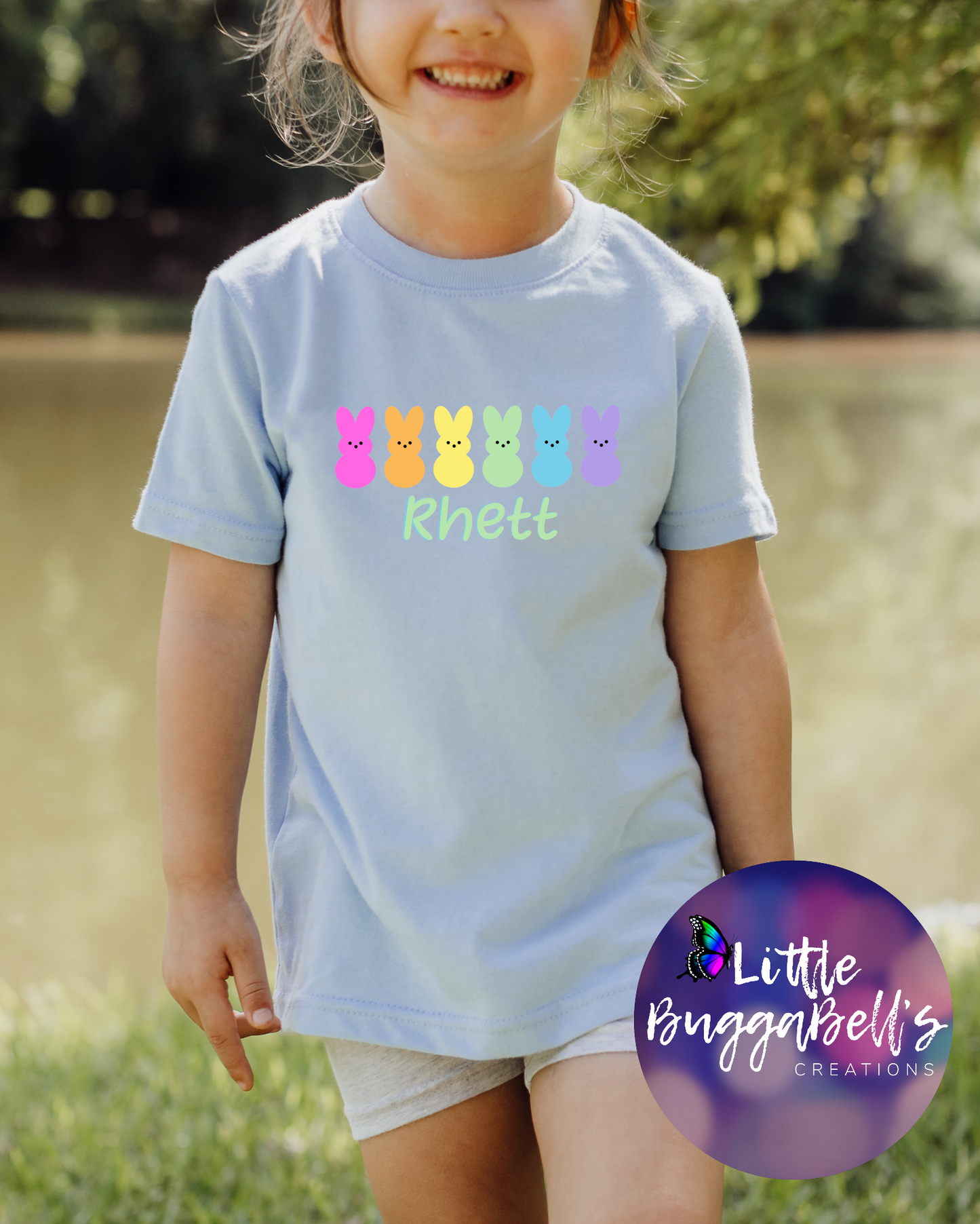 Customized Peeps Tshirt Blue