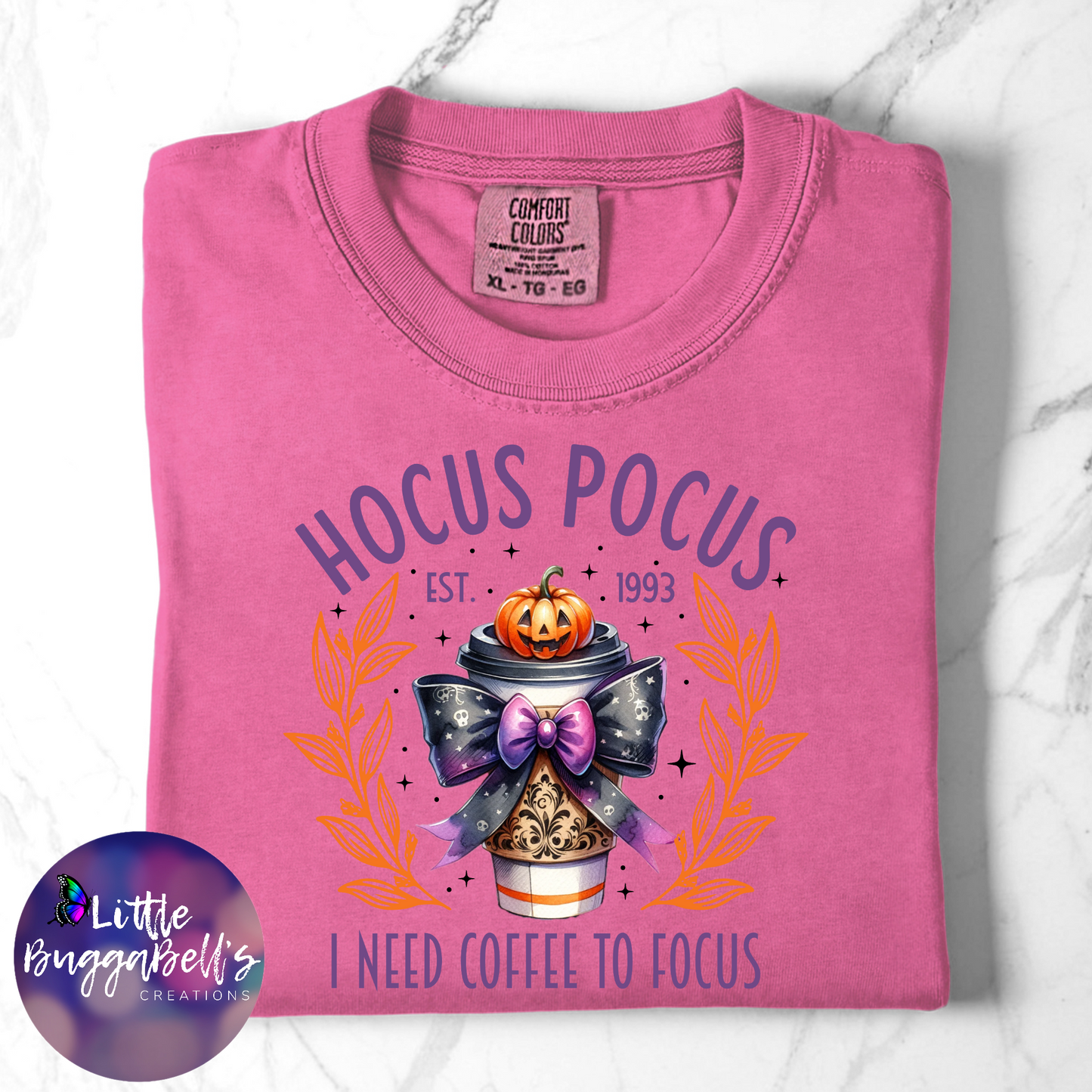 Comfort Colors Hocus Pocus Coffee to Focus Shirt