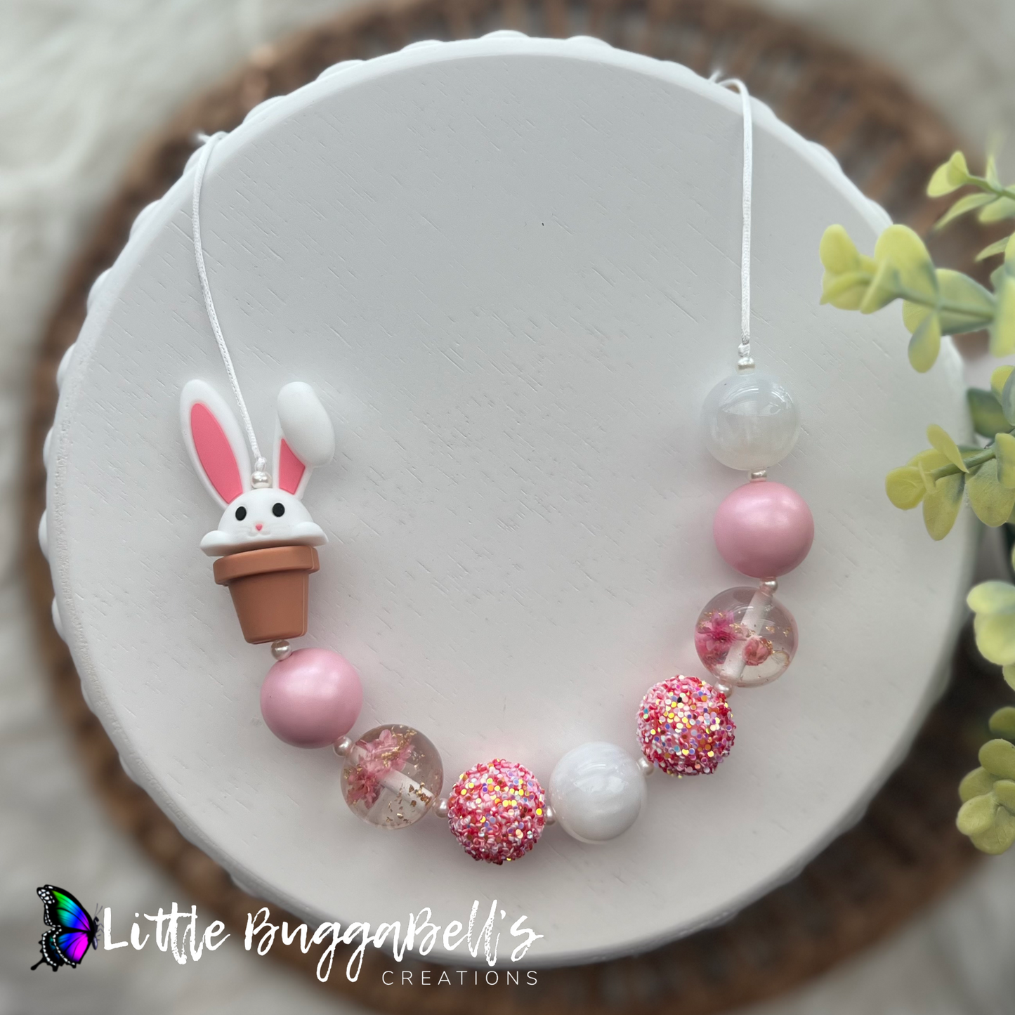 Potted Bunny Necklace
