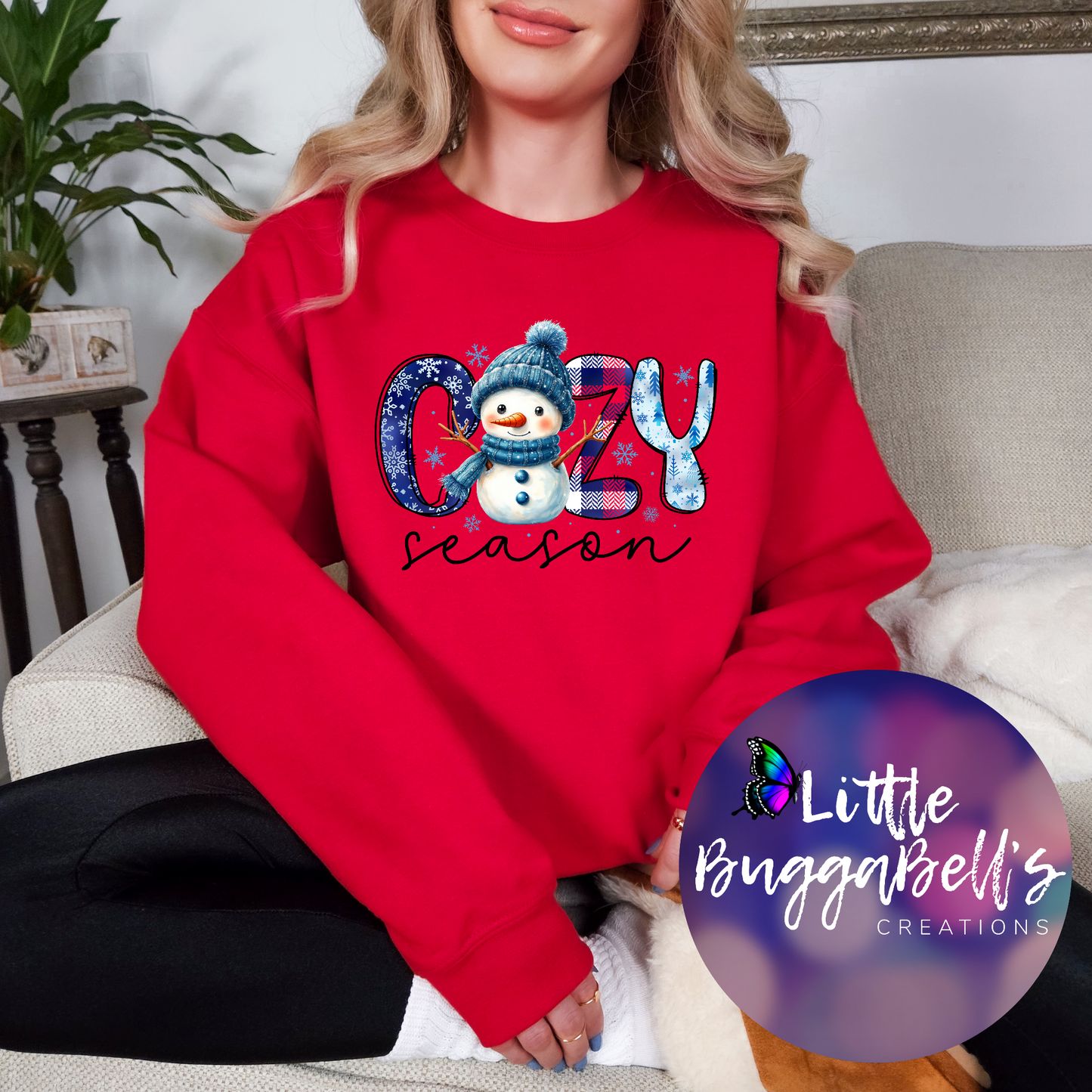 Cozy Season Snowman Sweater