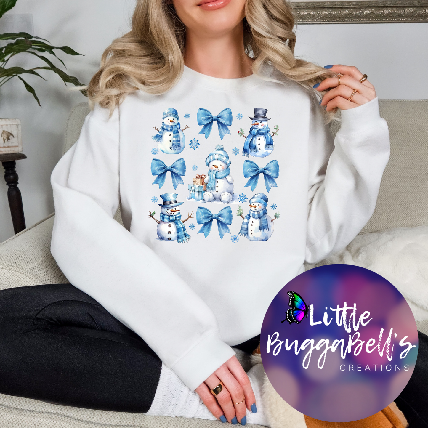 Snowman Collage Sweater