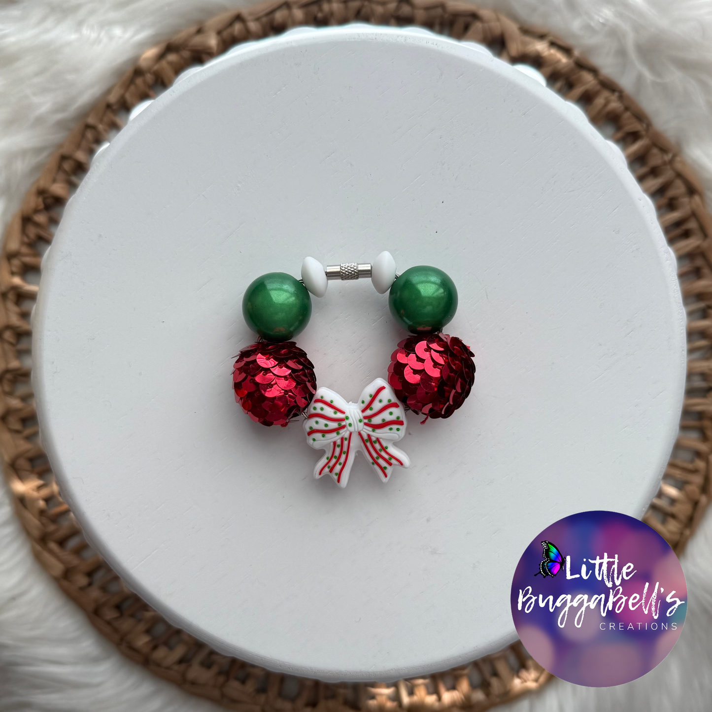 Debbie Cake Bow Cup Handle Charm