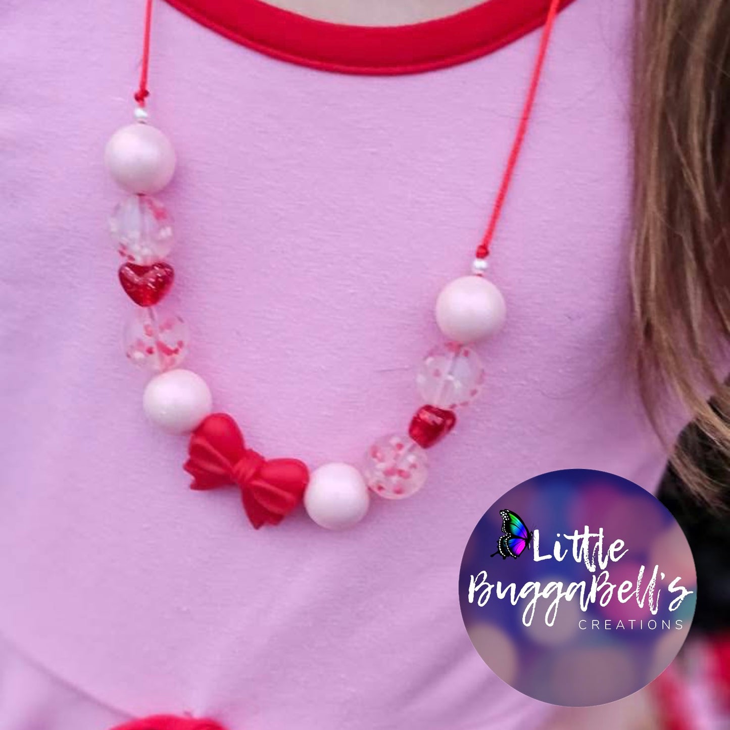 Tied in Love Adjustable Silicone Necklace