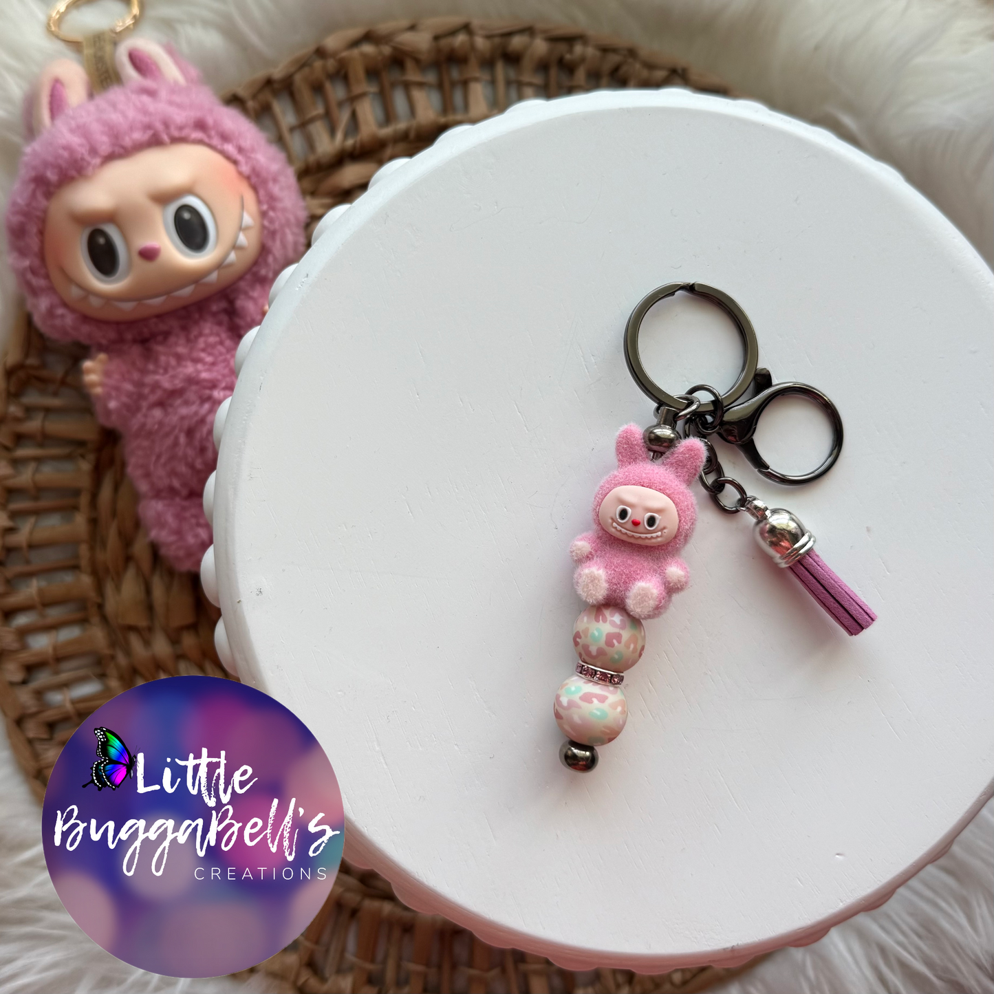 Labubu Keychain/Tumbler Handle Charm