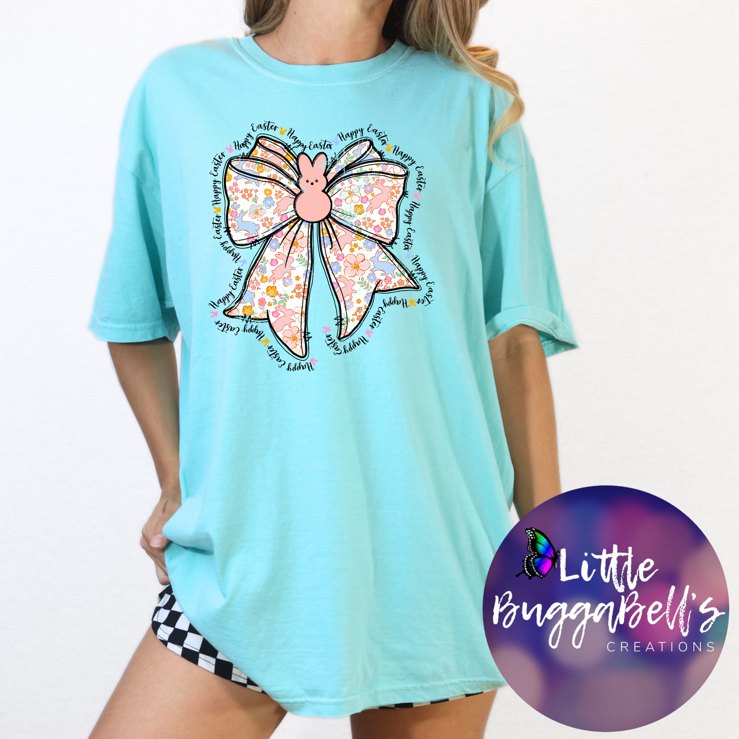 Comfort Colors Coquette Easter Bow Shirt