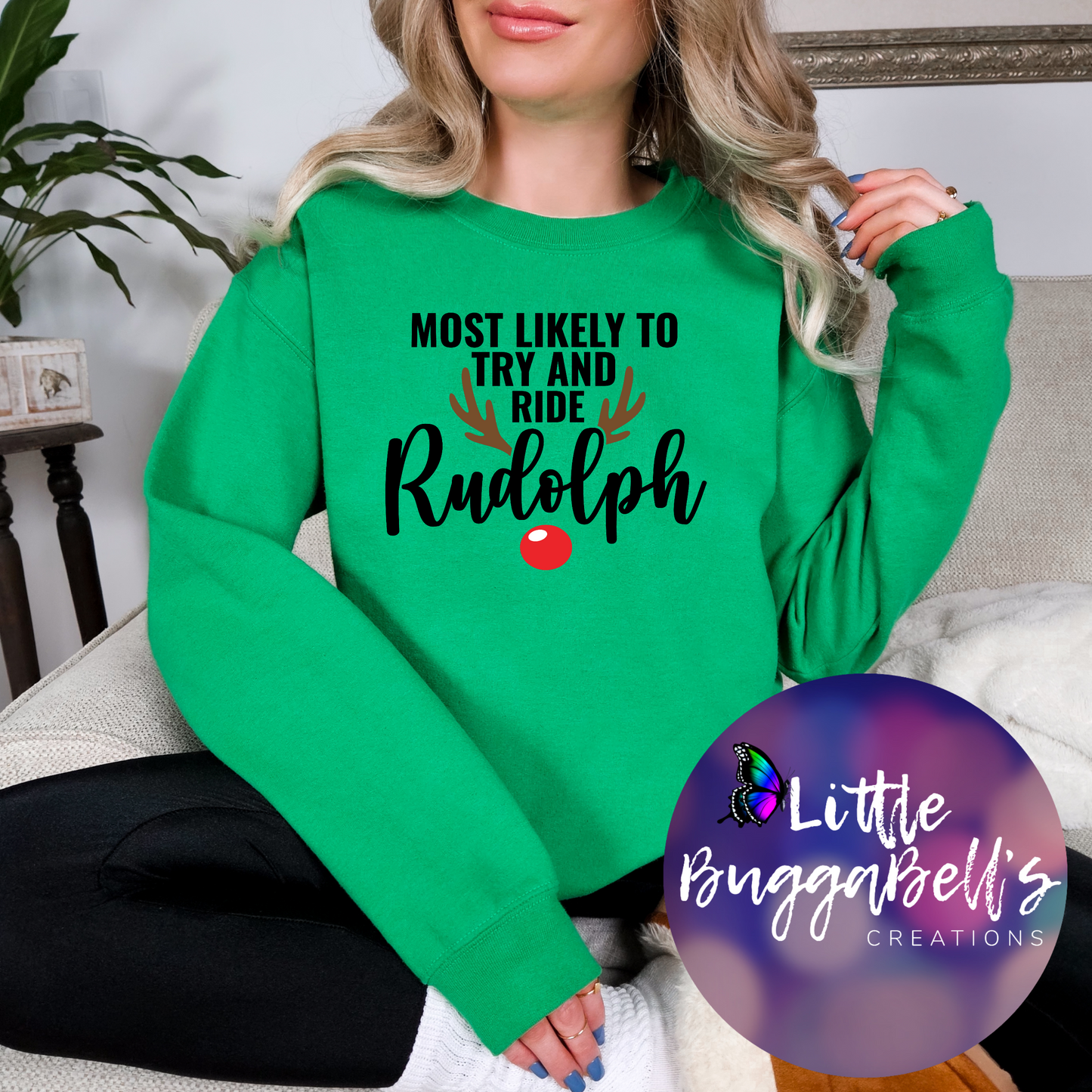 Rudolph Couples Sweater