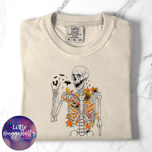 Comfort Colors Leafy Skelly Shirt