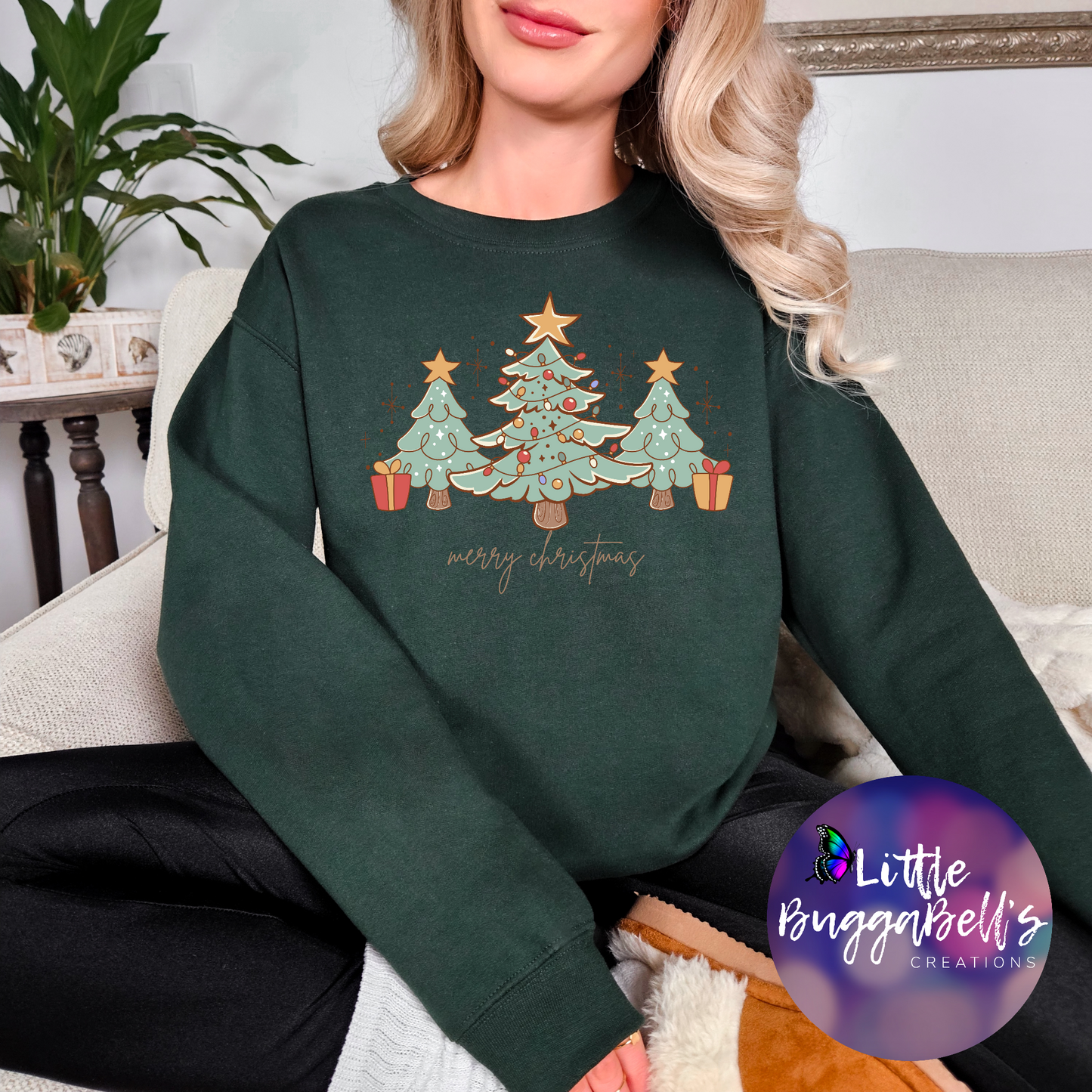 Retro Merry Christmas Sweater