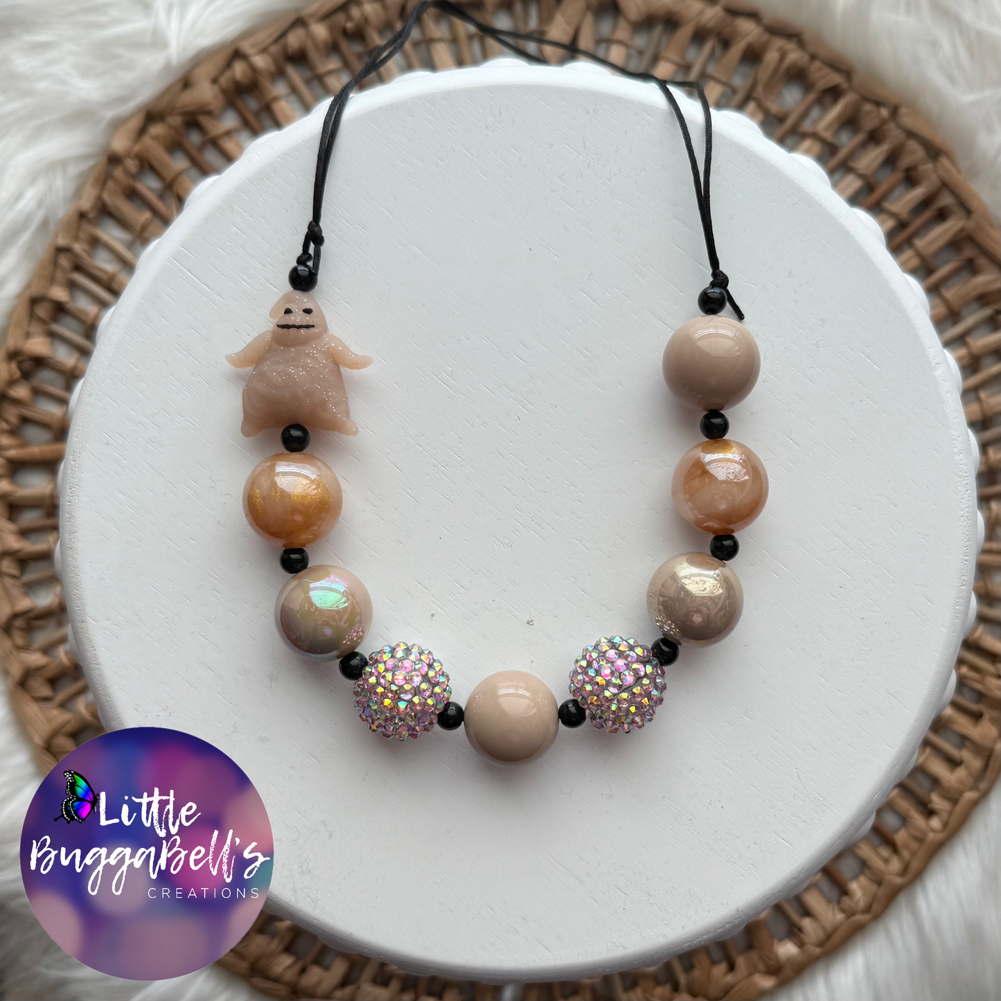 Maggot Monster Oogie Adjustable Bubblegum Necklace
