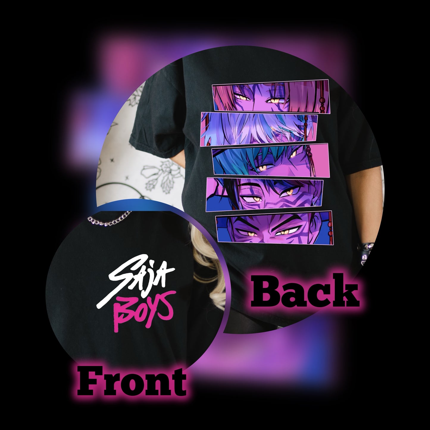 Comfort Colors K-Pop Demon Hunters Saja Boys Demon Form Shirt