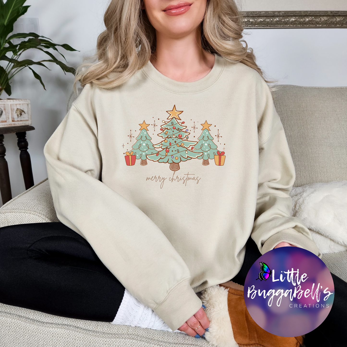 Retro Merry Christmas Sweater