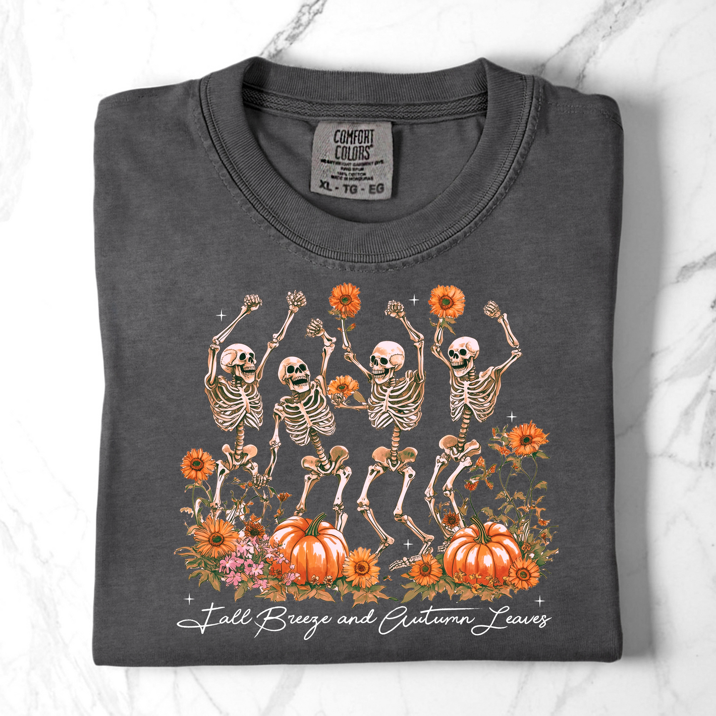 Fall Breeze and Autumn Leaves Comfort Colors Shirts
