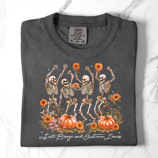 Fall Breeze and Autumn Leaves Comfort Colors Shirts