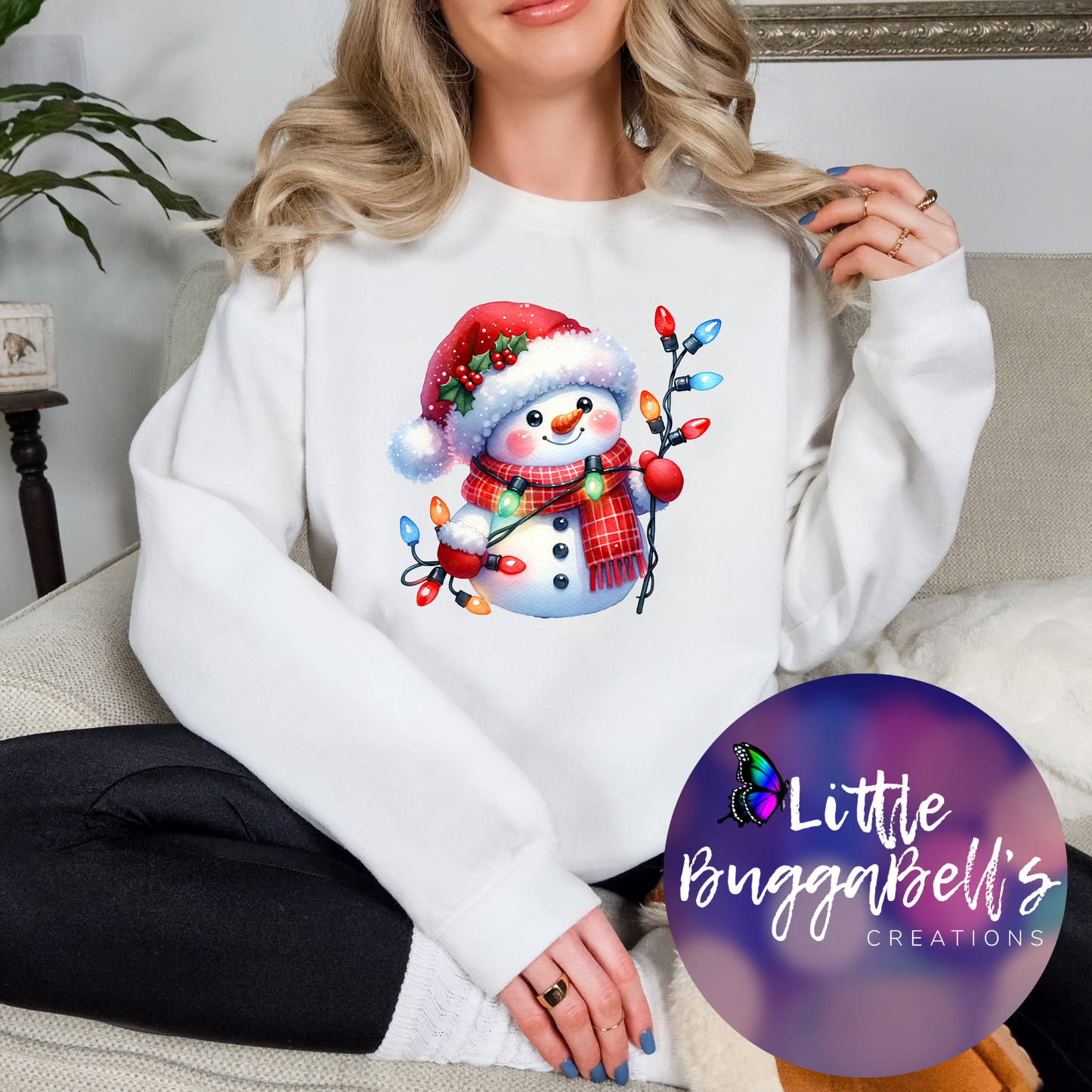 Lit Snowman Sweater