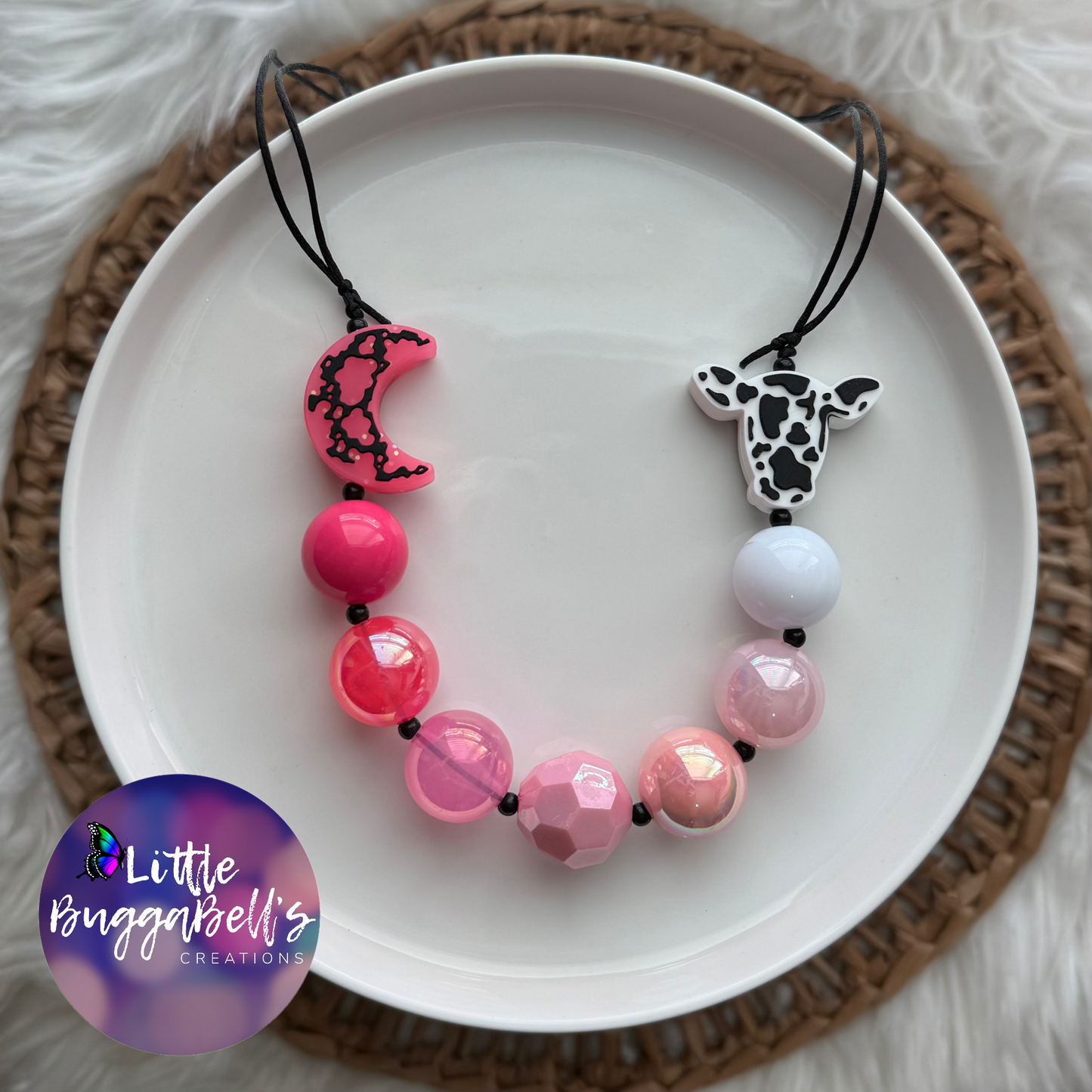 The Cow Jumped Over the Moon Adjustable Necklace