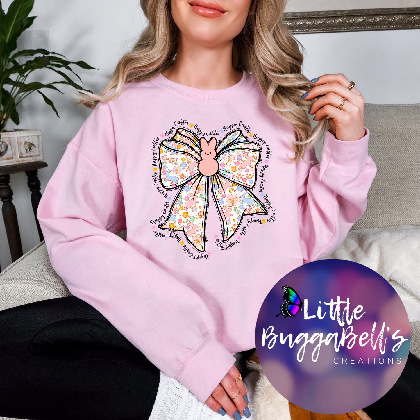 Coquette Easter Bow Sweater