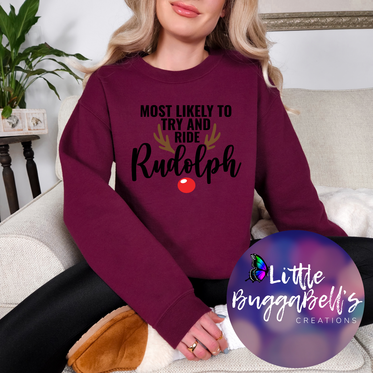 Rudolph Couples Sweater