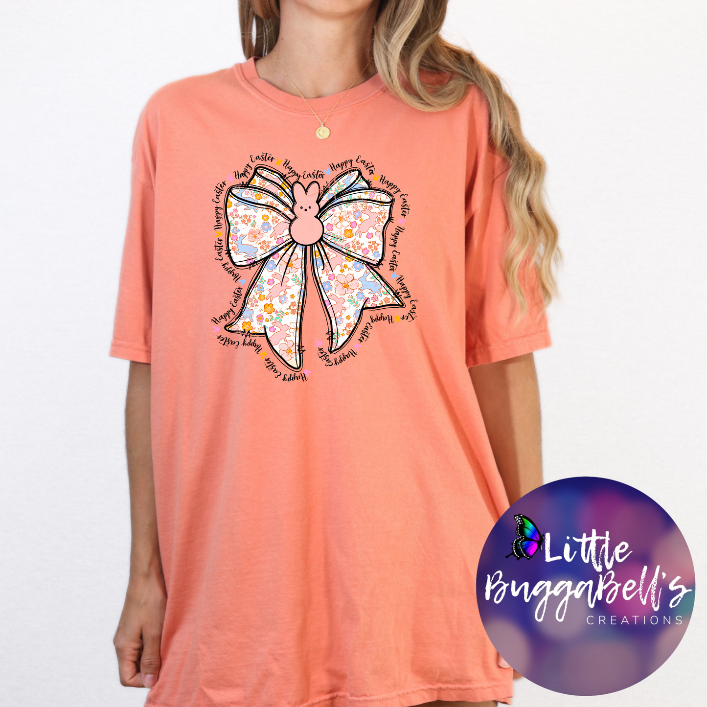 Comfort Colors Coquette Easter Bow Shirt