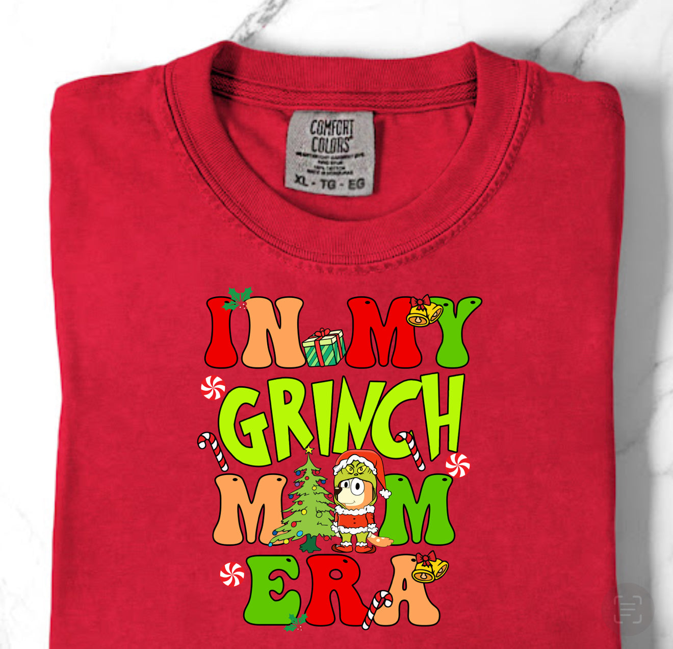 Comfort Colors Blue Dog Mom Green Guy Era TShirt