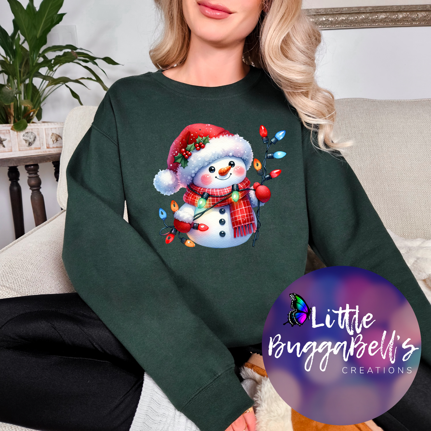 Lit Snowman Sweater