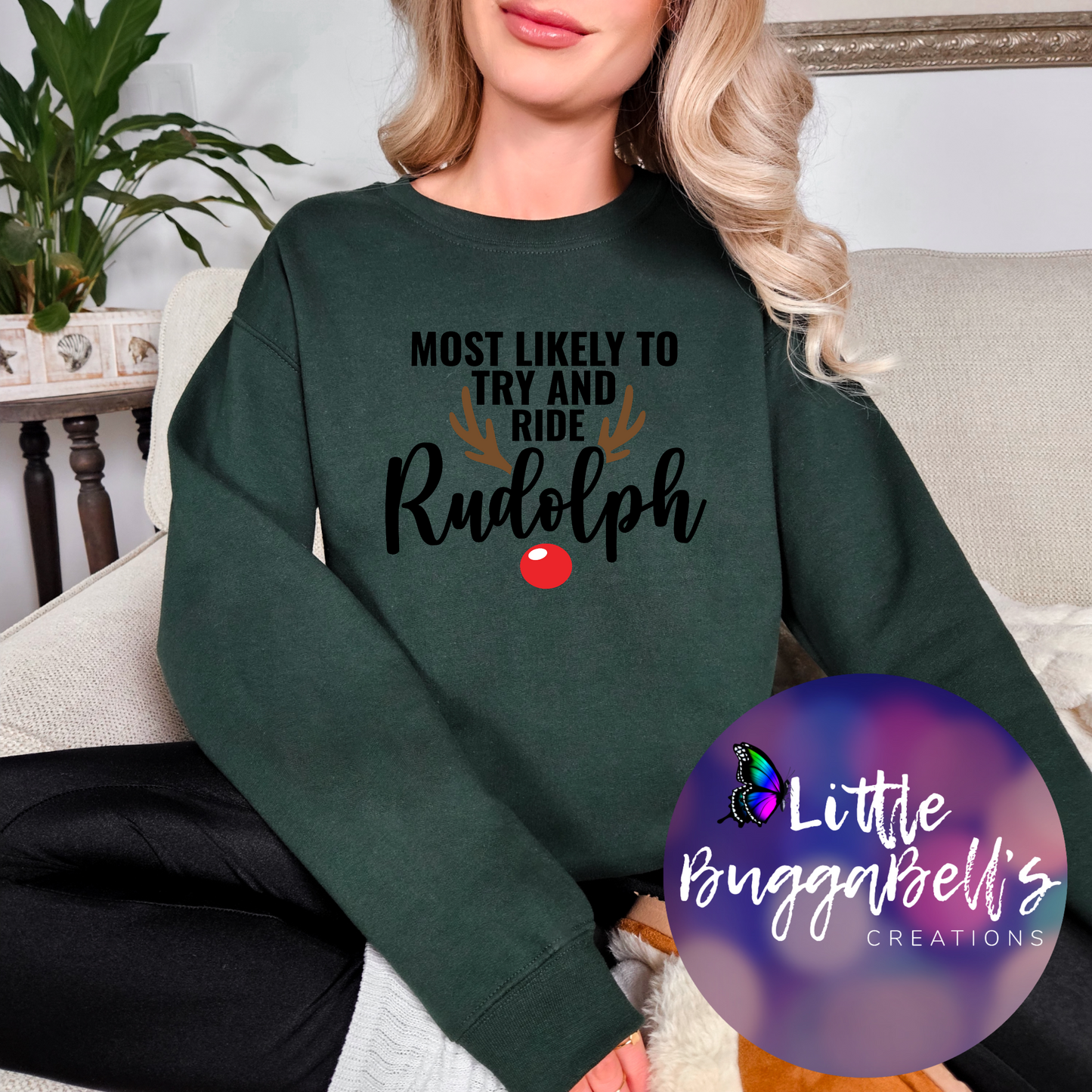 Rudolph Couples Sweater