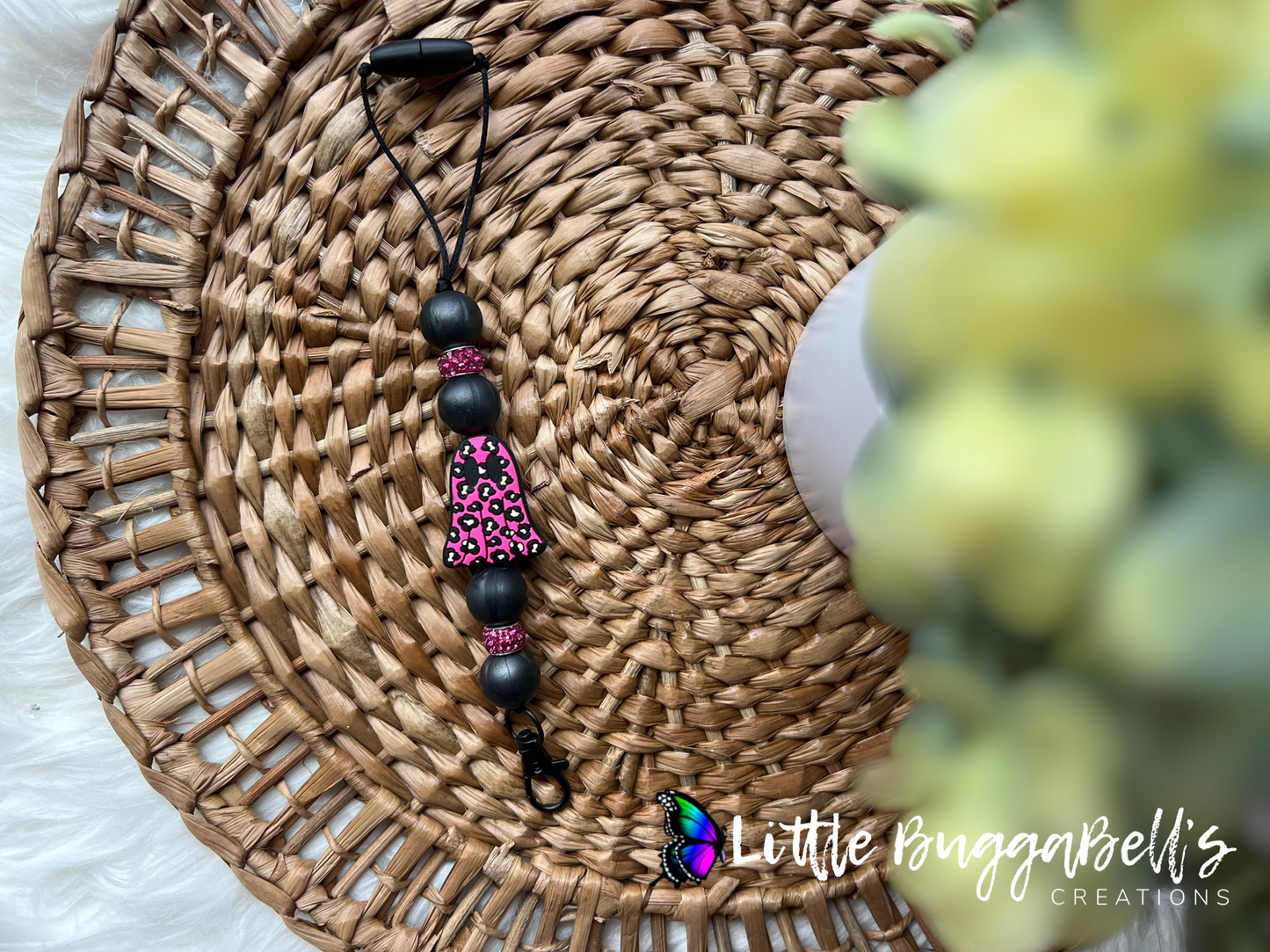 Pink Ghostie and Floral Pumpkin Freshie Hanger