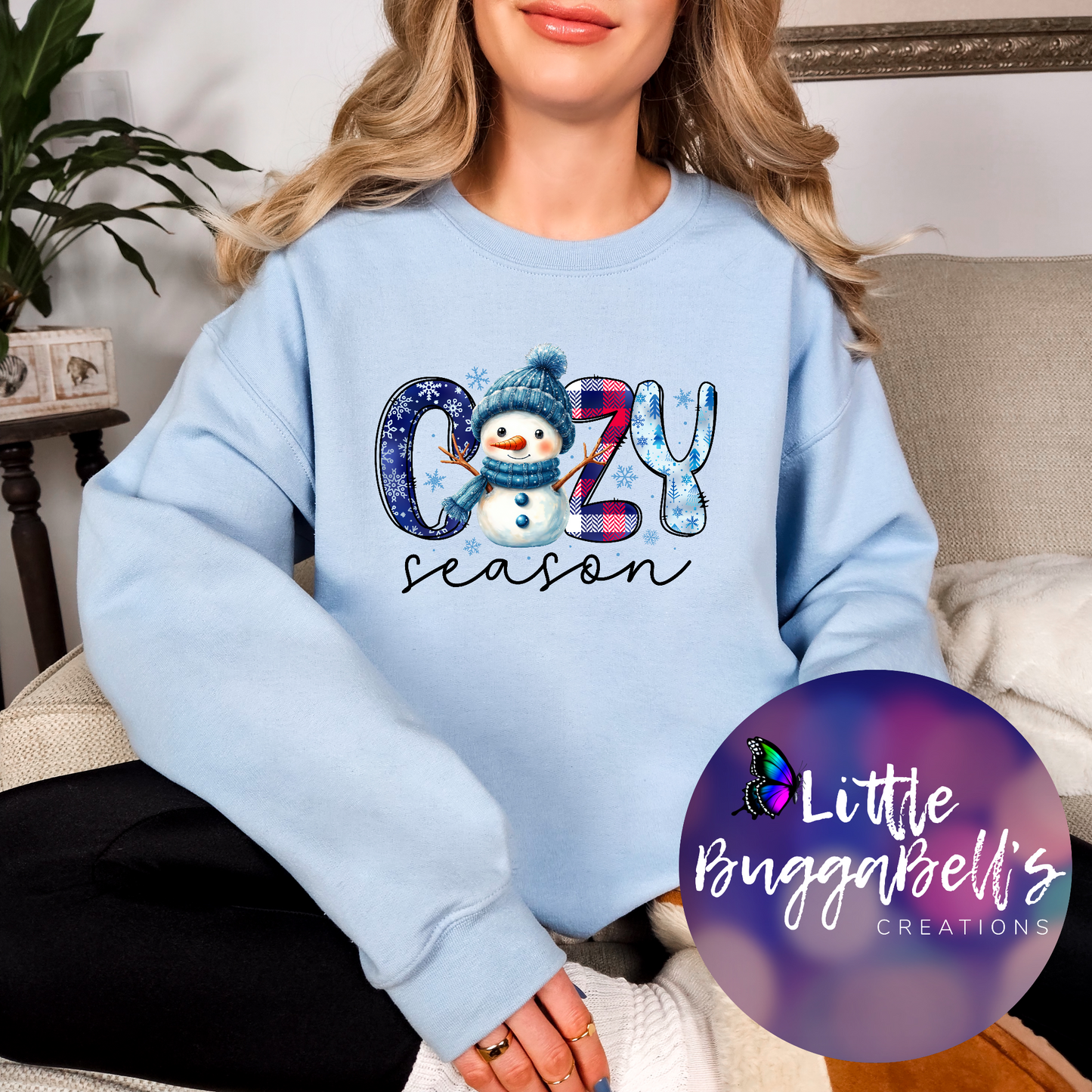 Cozy Season Snowman Sweater