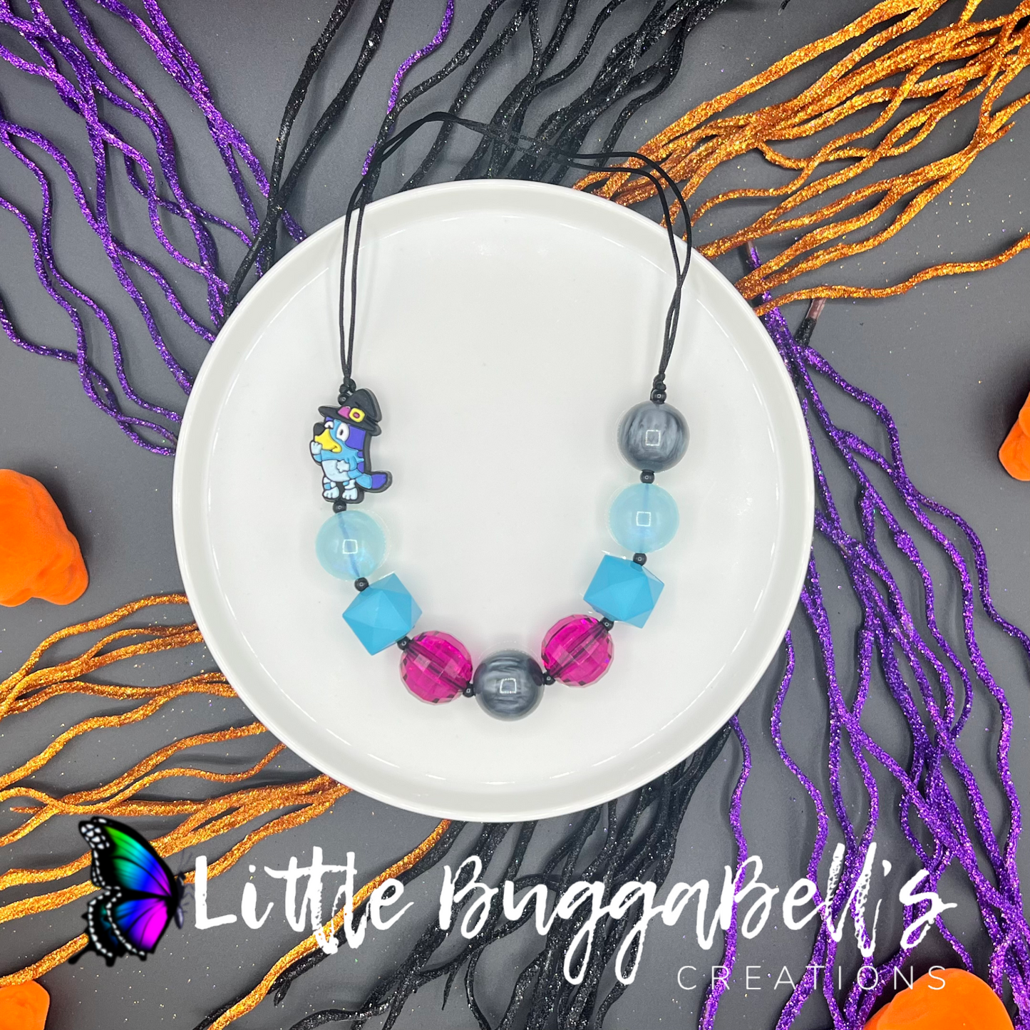 For Real Life Witch Blue Dog Necklace