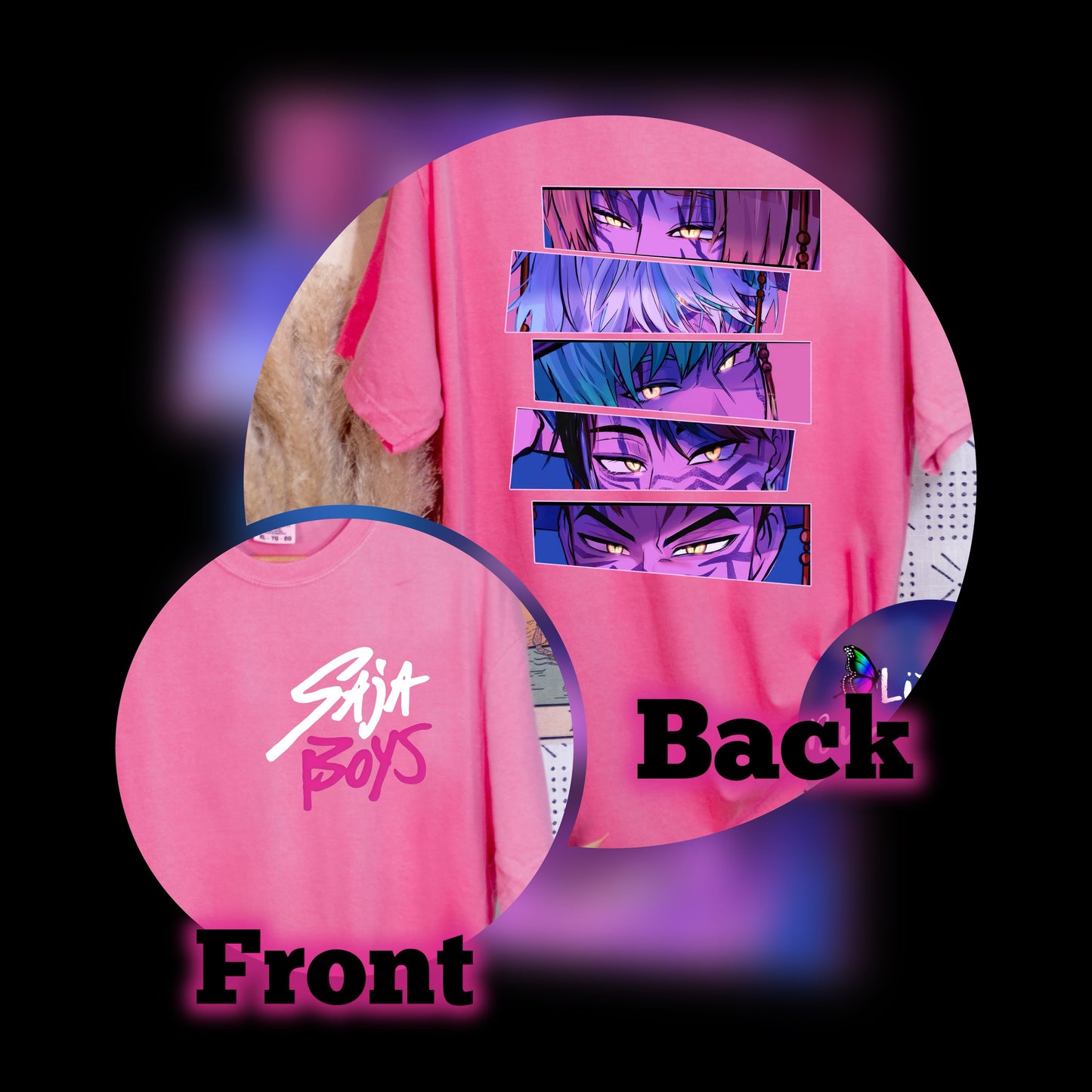 Comfort Colors K-Pop Demon Hunters Saja Boys Demon Form Shirt
