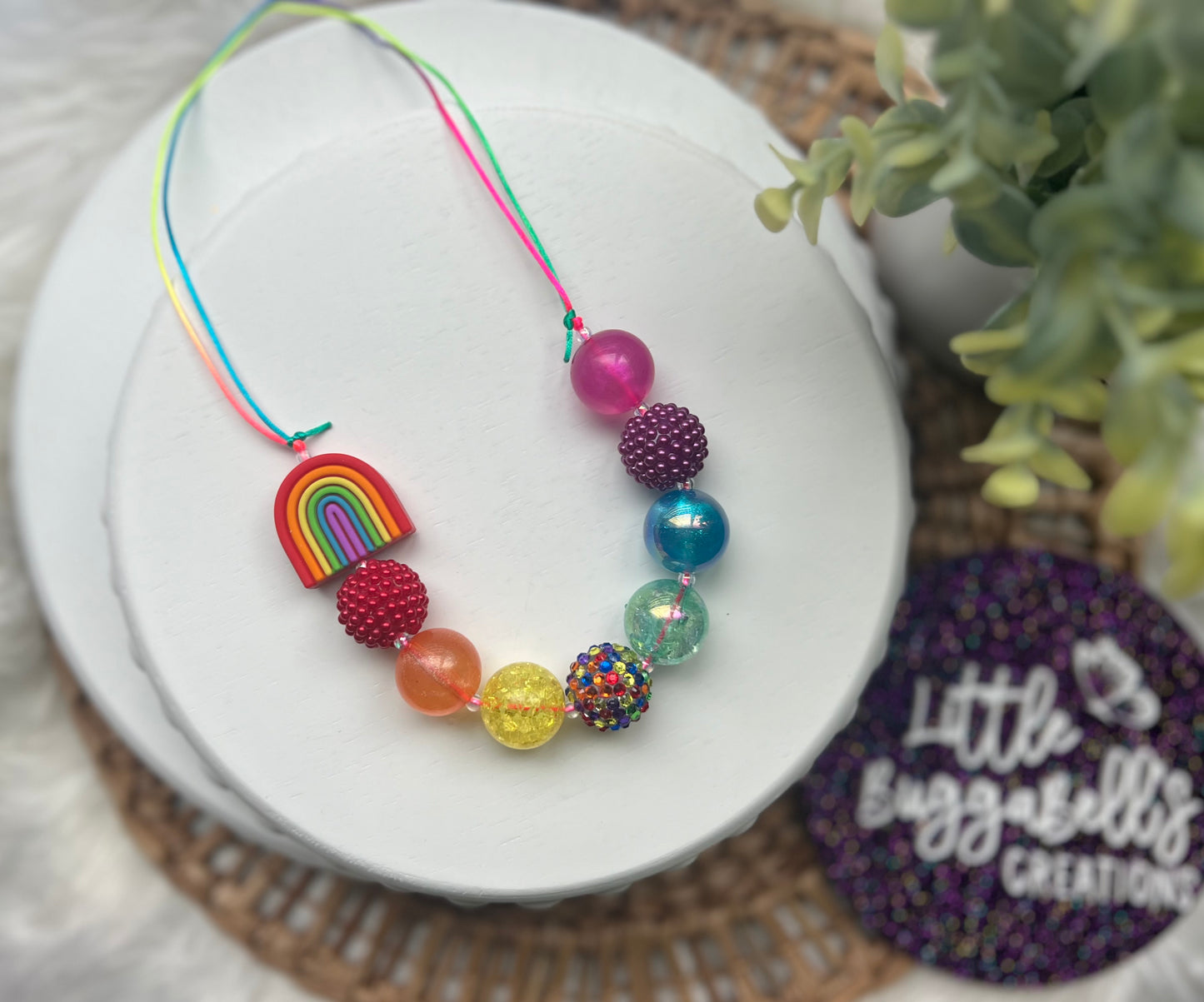 Neon Rainbow Necklace
