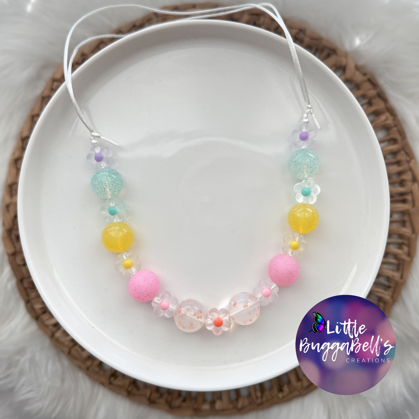Dainty Daisies Adjustable Silicone Necklace