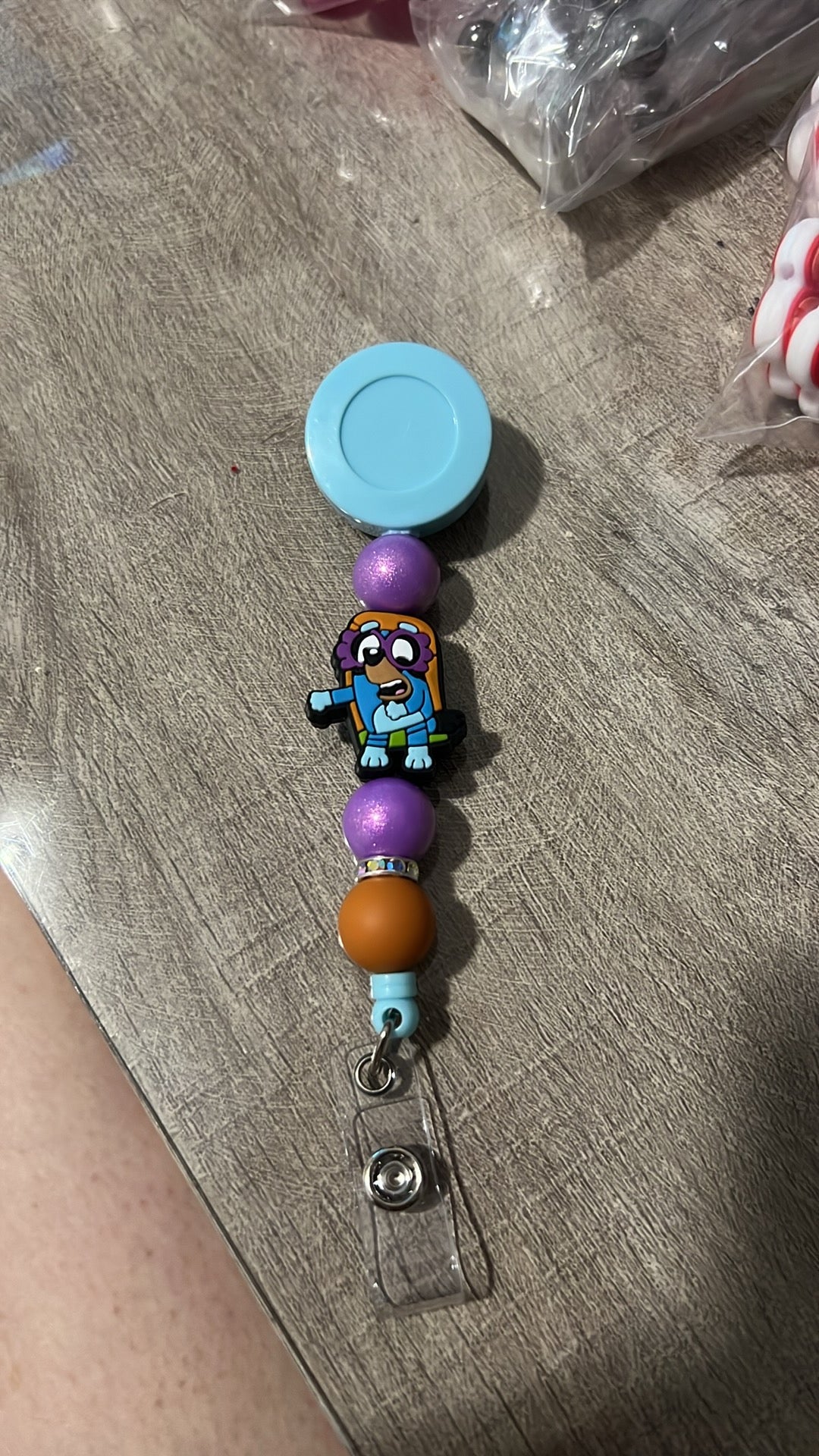 Flossing Granny Badge Reel
