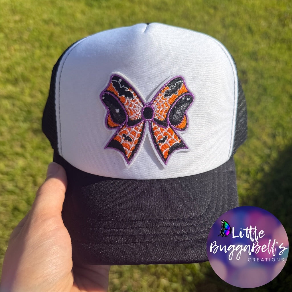 KIDS Halloween Bow Adjustable Trucker Hat