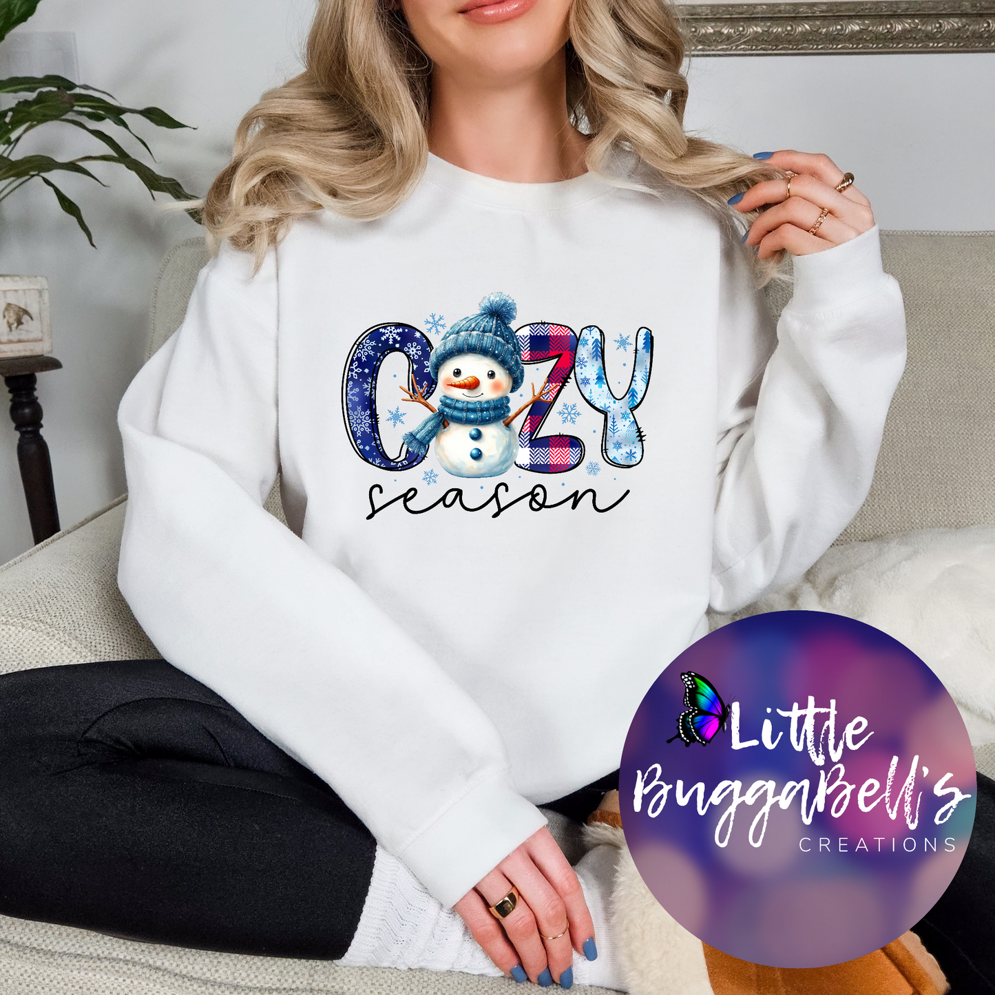 Cozy Season Snowman Sweater