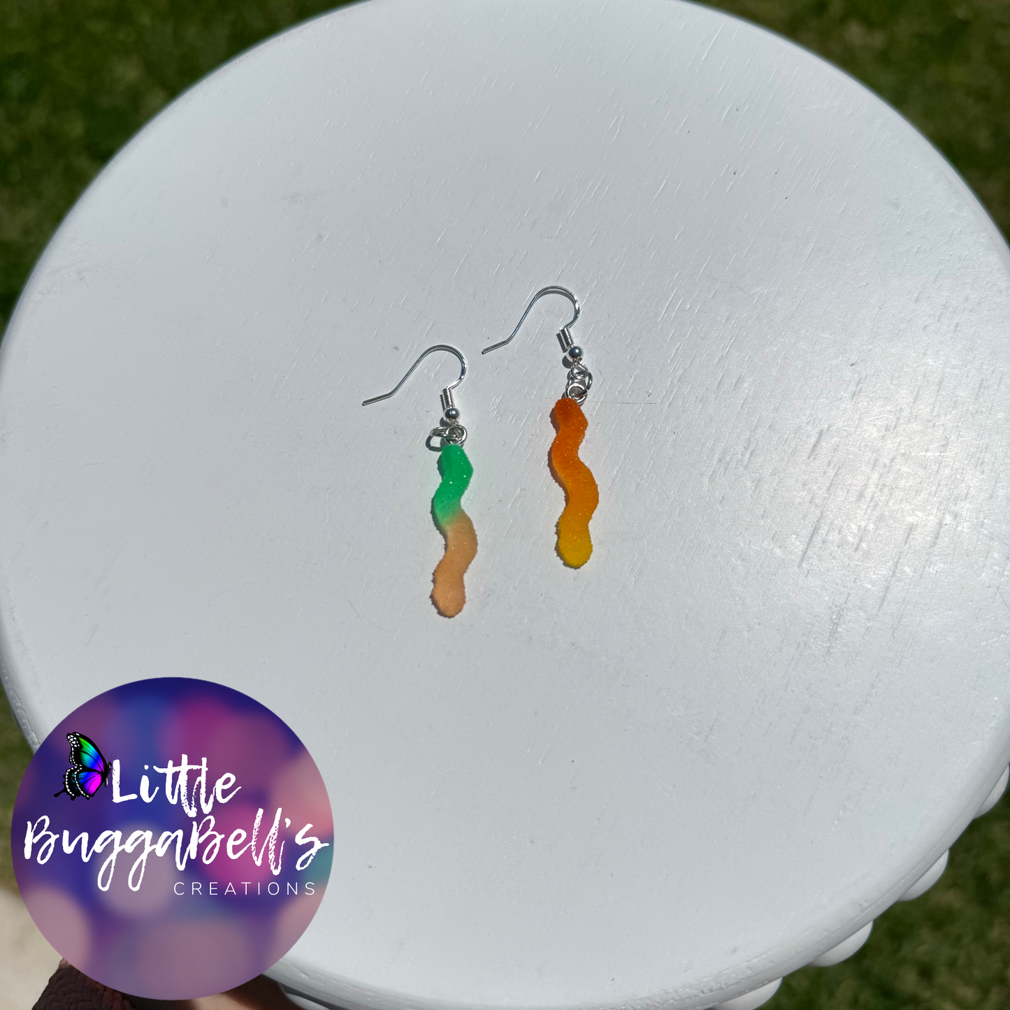 Gummy Worms Earrings READ DESCRIPTION