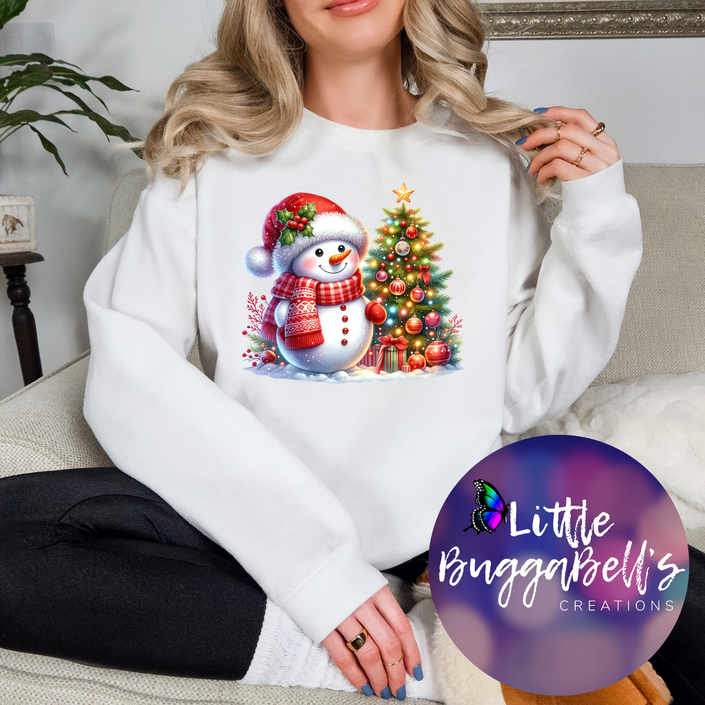Snowman by the Tree Sweater