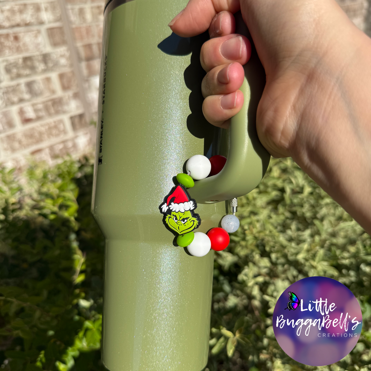 Green Guy Tumbler Handle Charm