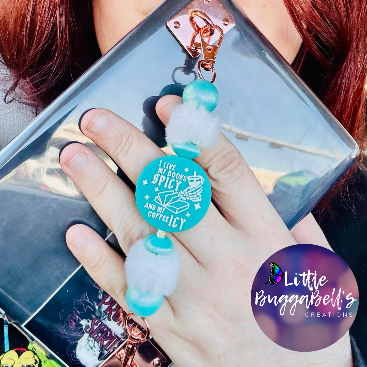 Book Spicy Coffee Icy Kindle/Tablet Strap