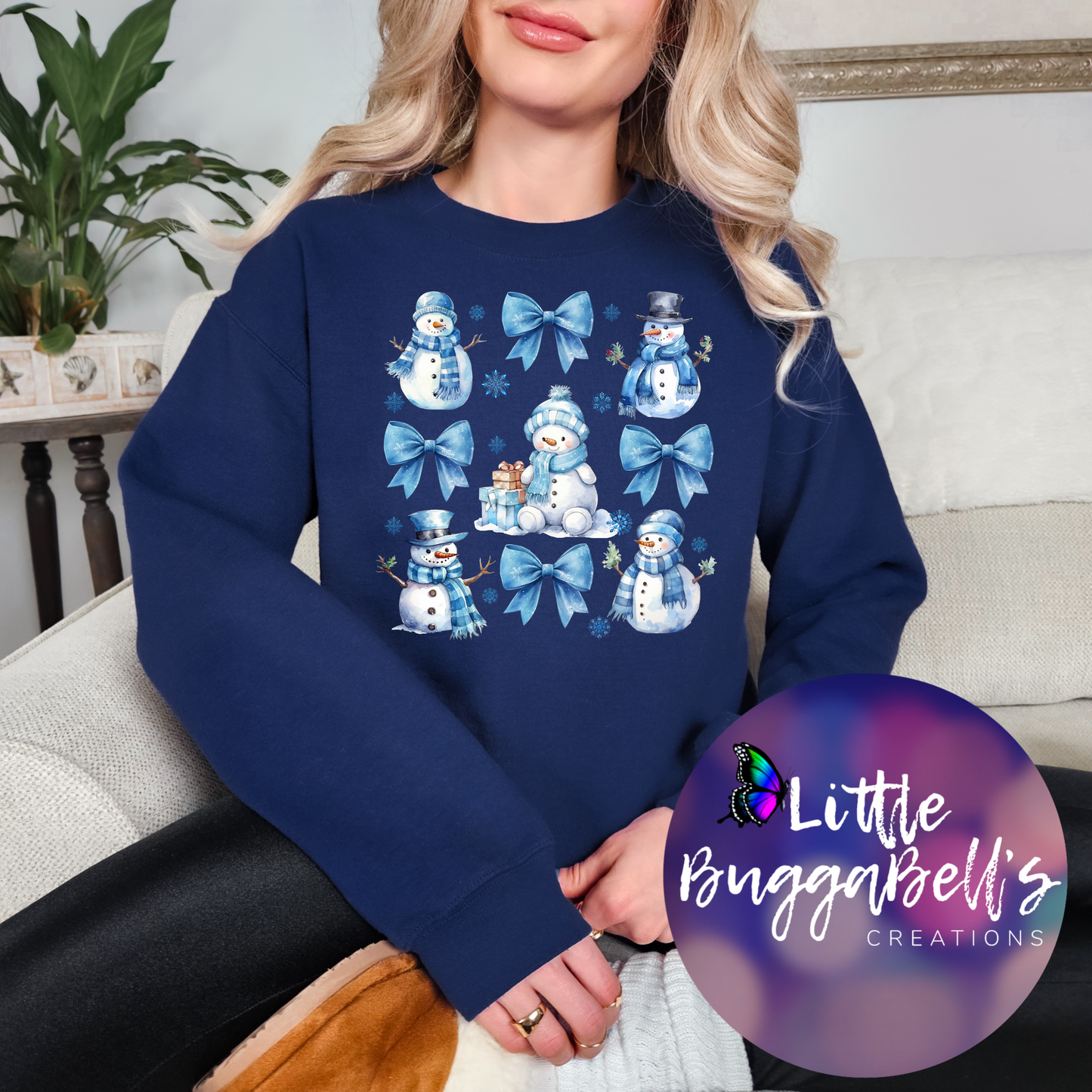 Snowman Collage Sweater