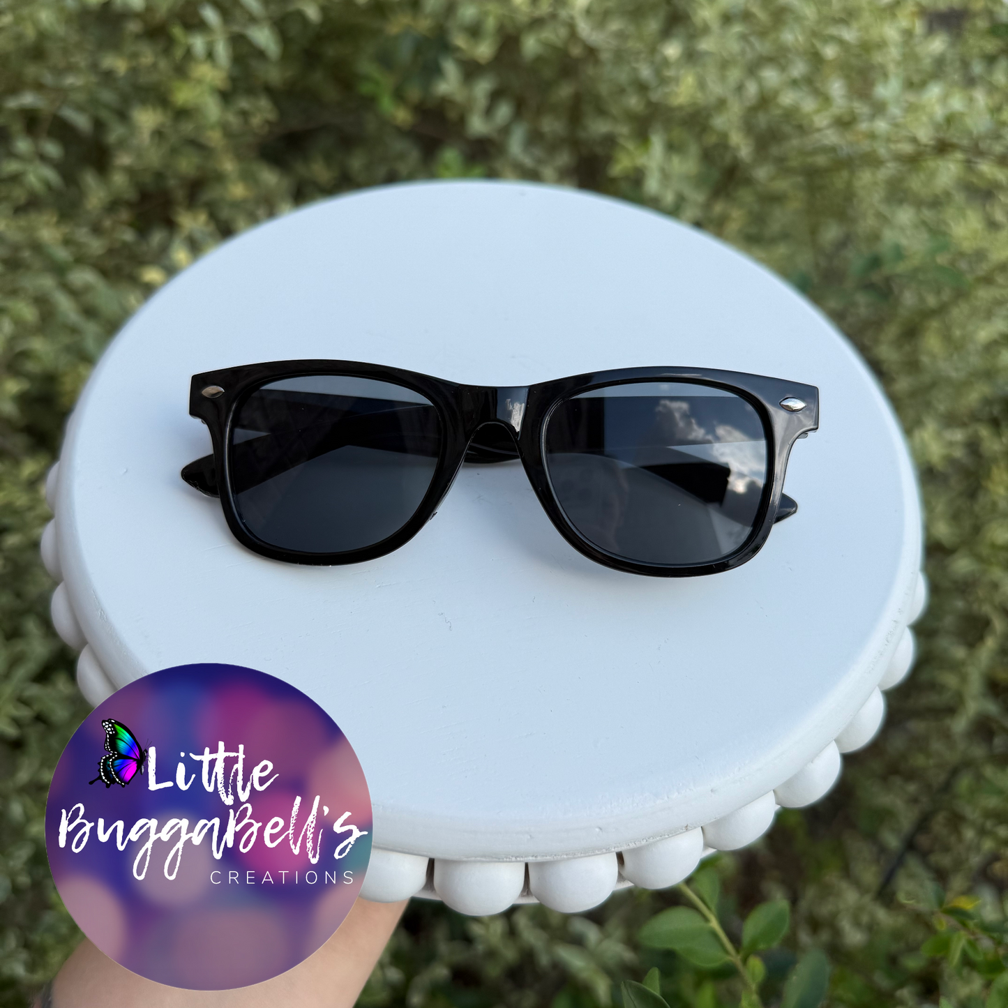 Personalized Black Sunnies READ DESCRIPTION
