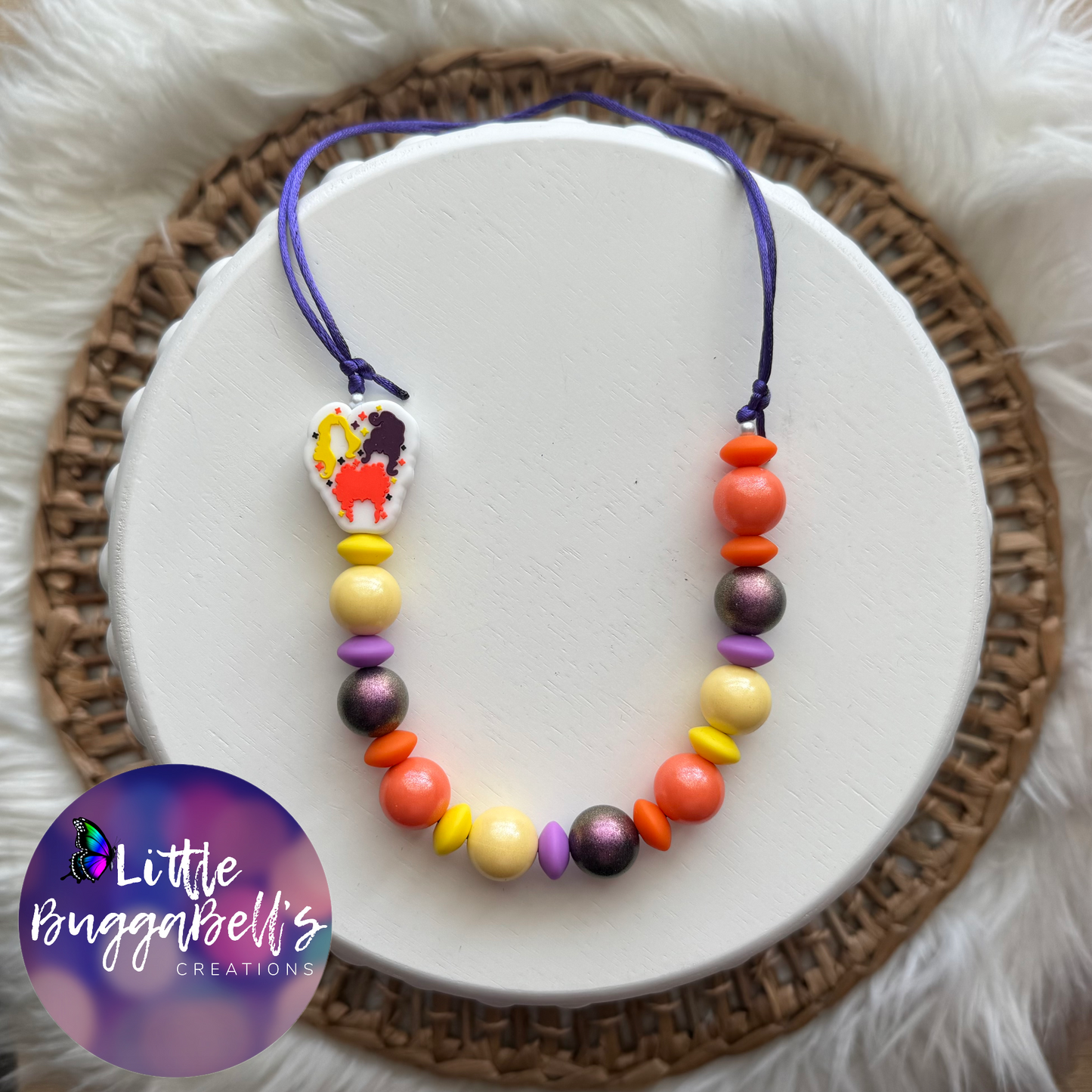 Sanderson Sparkle Adjustable Silicone or Bubblegum Necklace